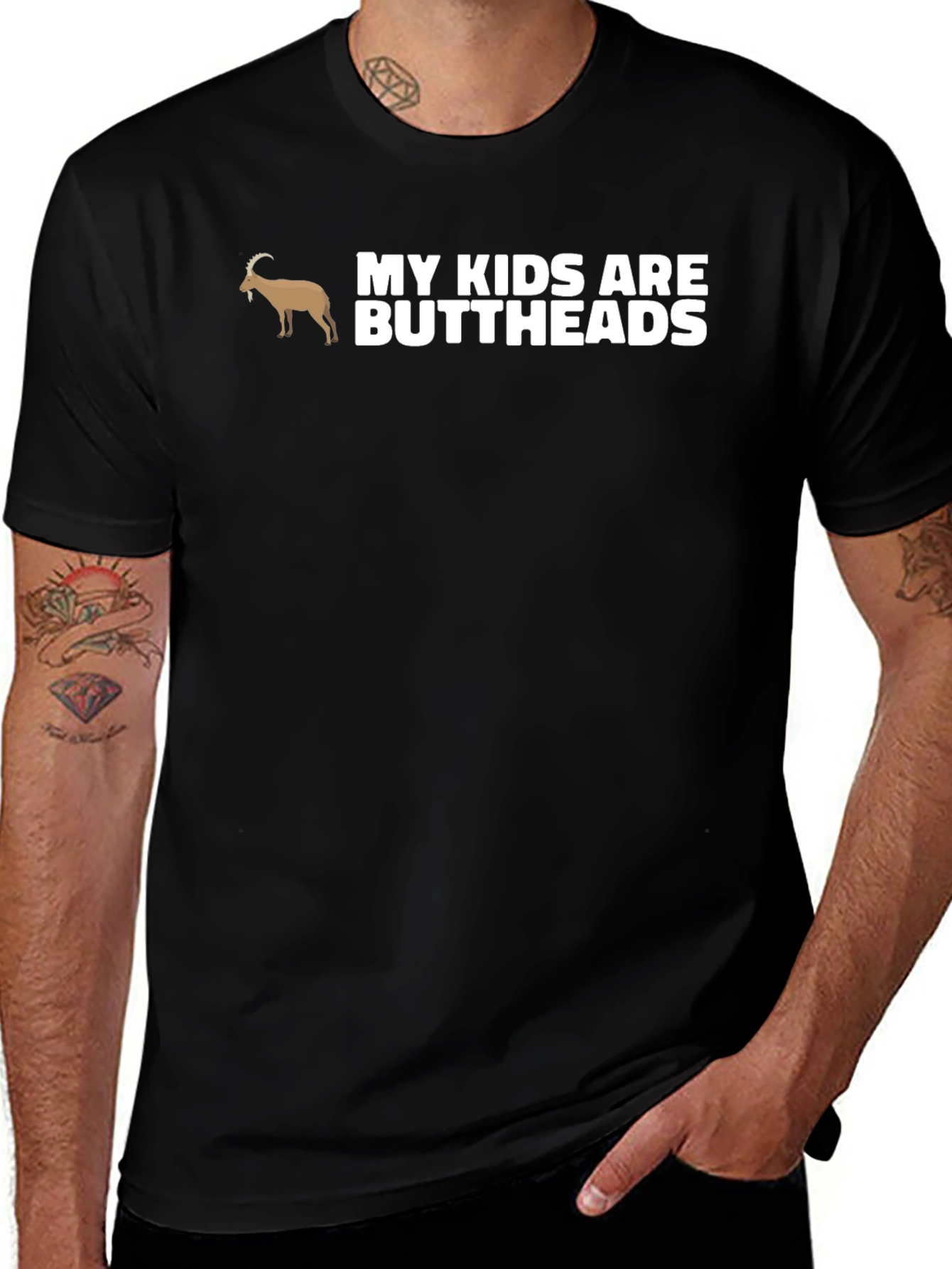 Variant 18 of My Kids Are Buttheads Goat T-Shirt