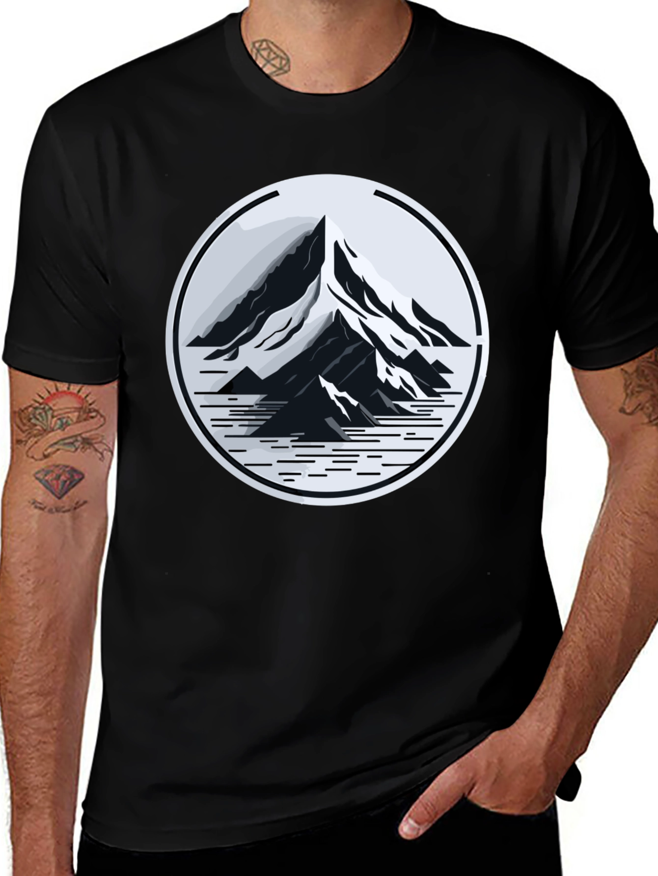 Variant 25 of Mountain Peak Graphic Tee - Adventure Ready Style