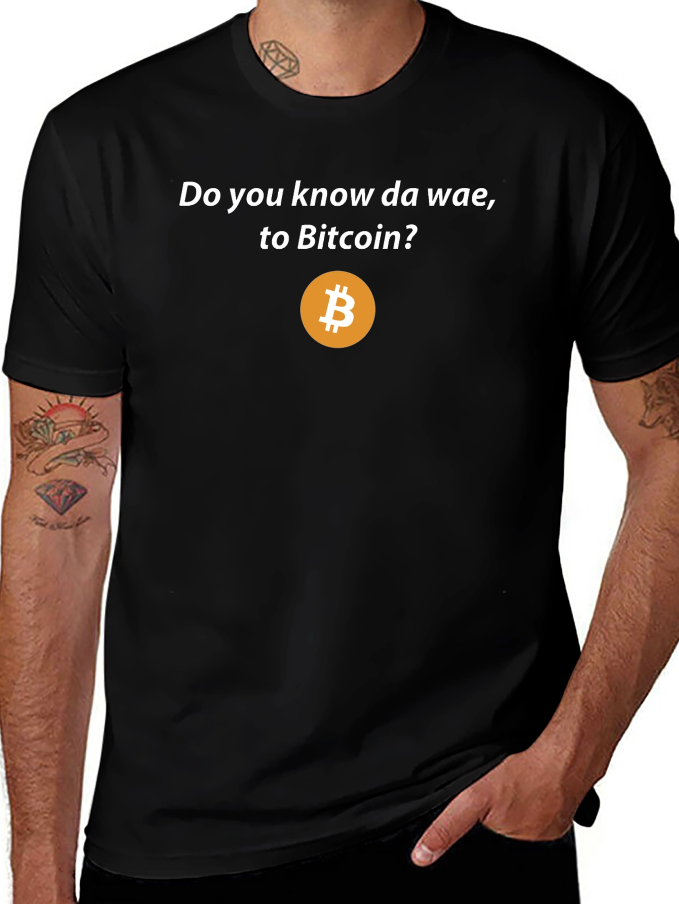 Variant 6 of Do You Know Da Wae to Bitcoin T-Shirt