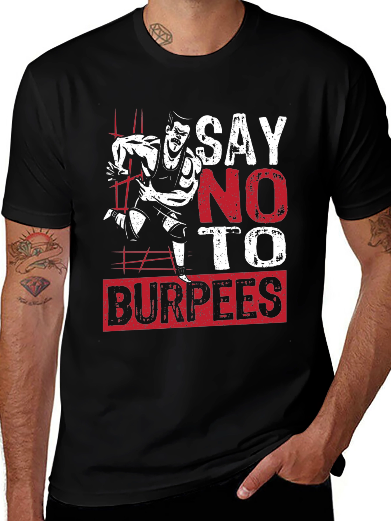 Variant 19 of Say No to Burpees Graphic T-Shirt
