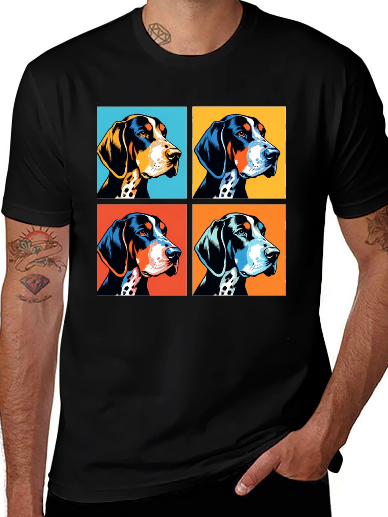 Variant 10 of Dog Portrait Pop Art Graphic Tee