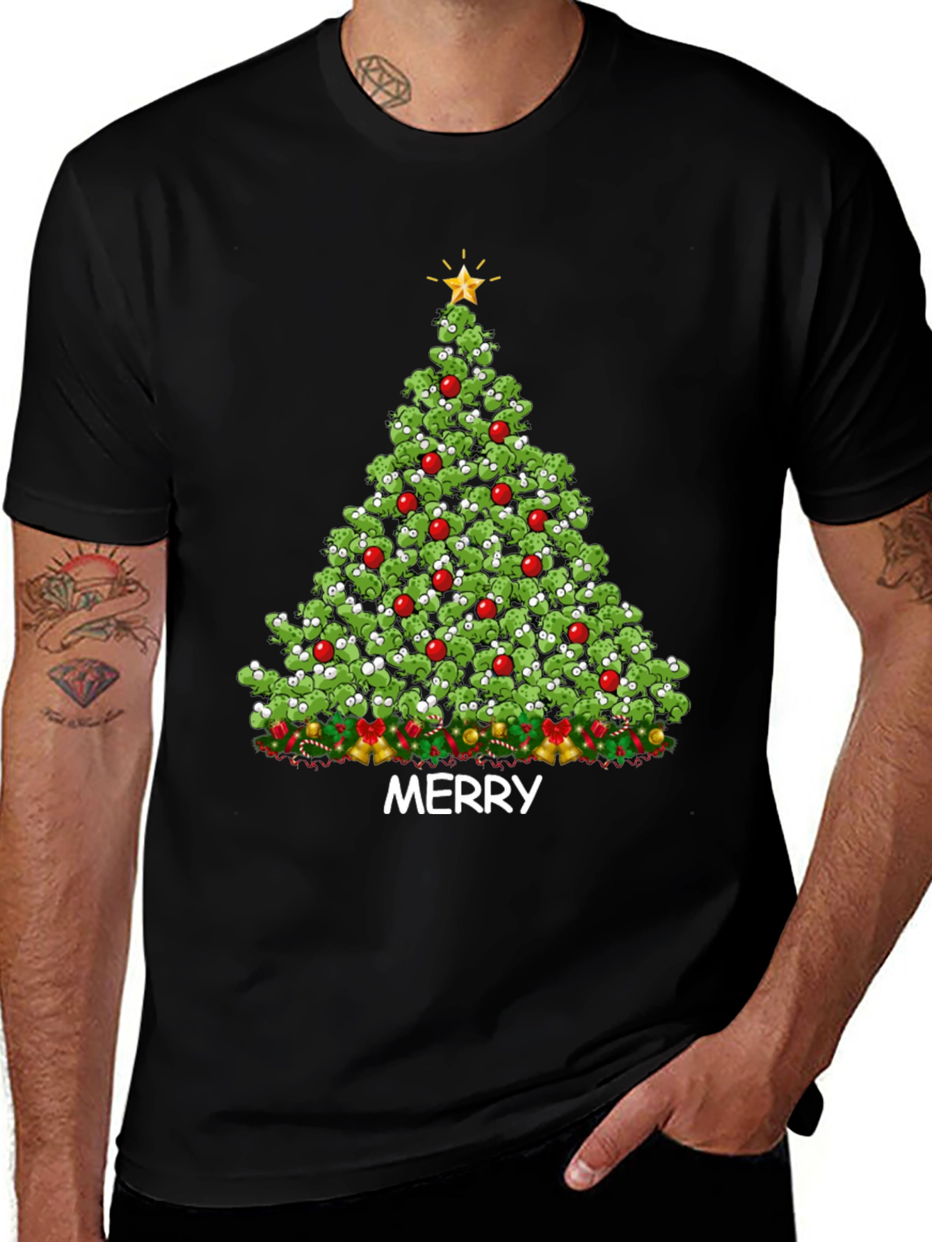 Merry Christmas Broccoli Tree T-Shirt