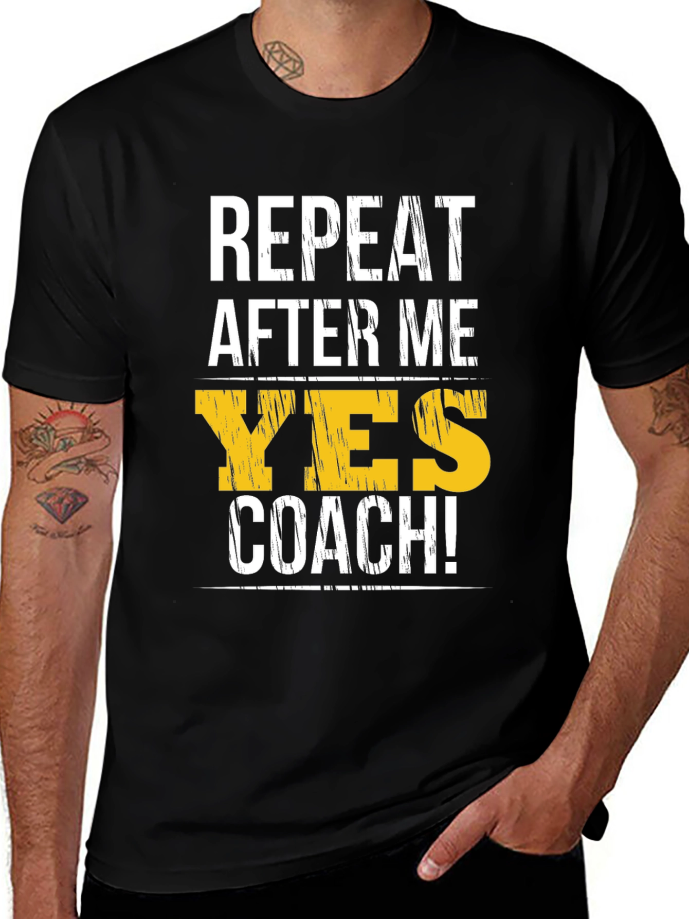 Variant 26 of Yes Coach T-Shirt - Funny Motivational Gym Tee