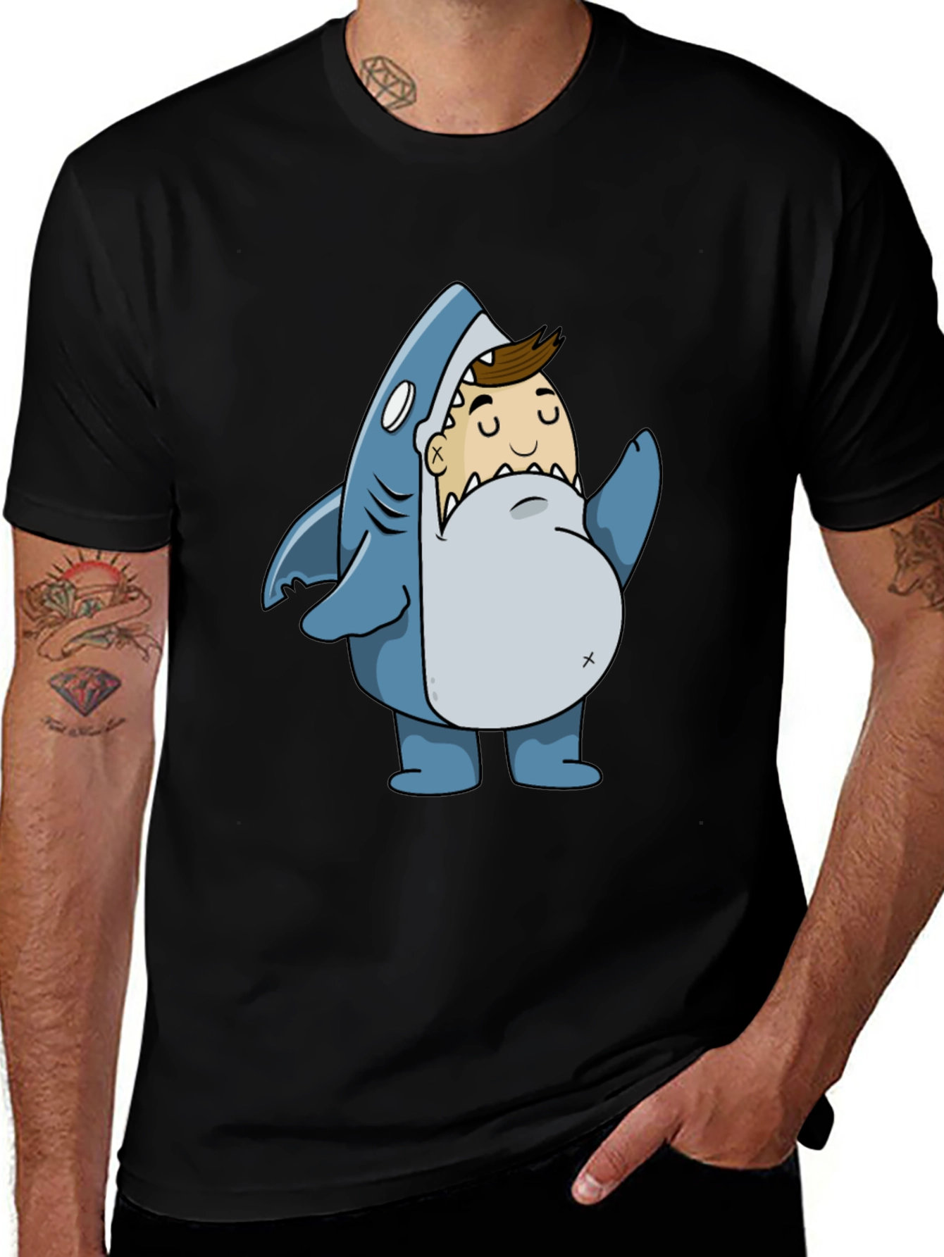 Variant 30 of Shark Attack T-Shirt - Novelty Graphic Tee