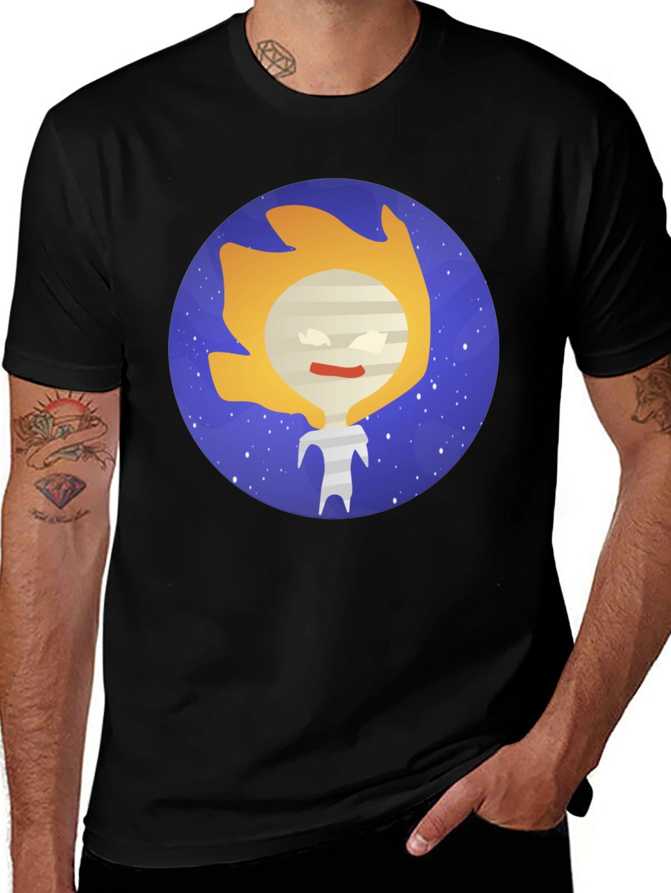 Variant 26 of Cosmic Character Black Tee
