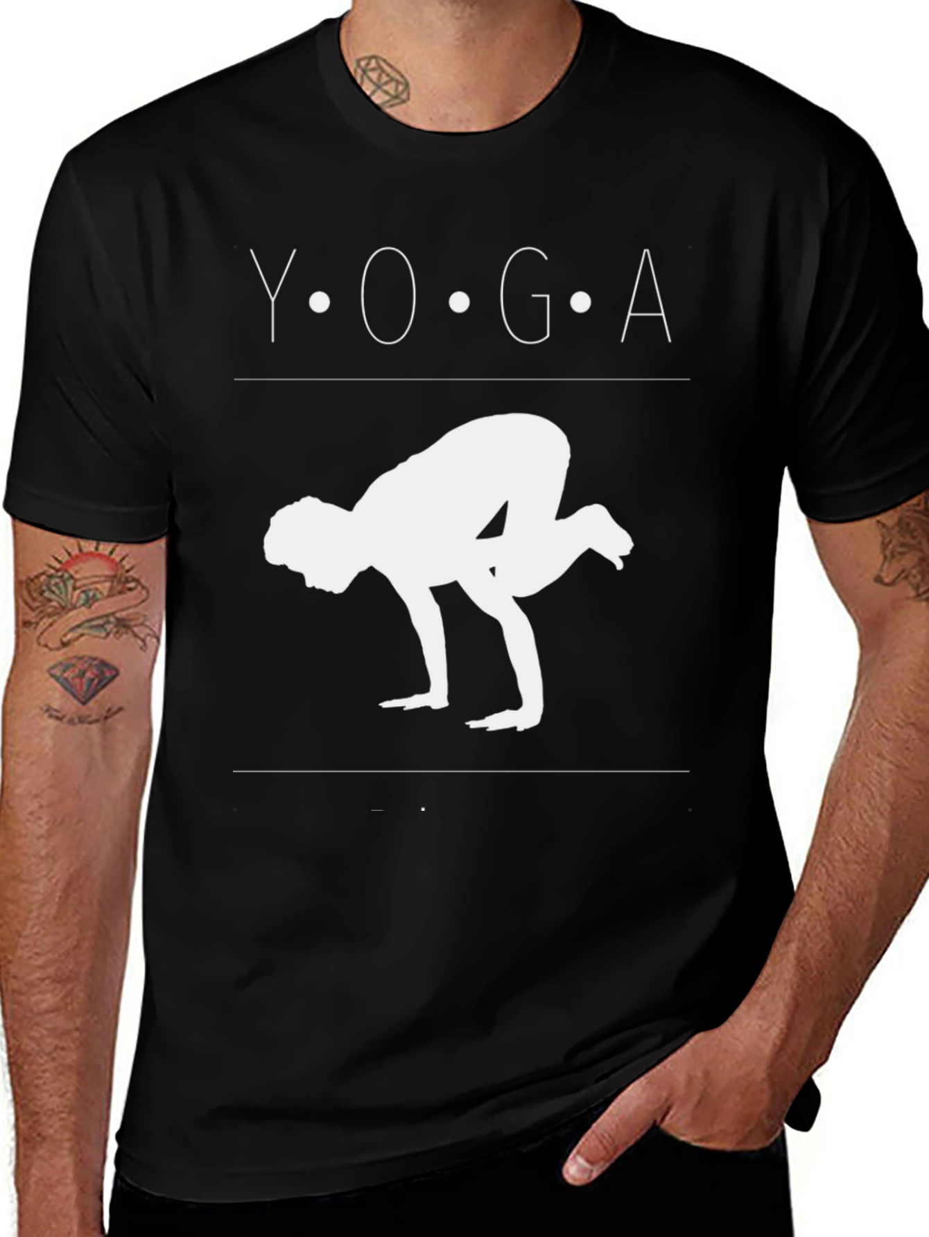 Variant 25 of Yoga Pose Graphic Tee - Crow Pose T-Shirt