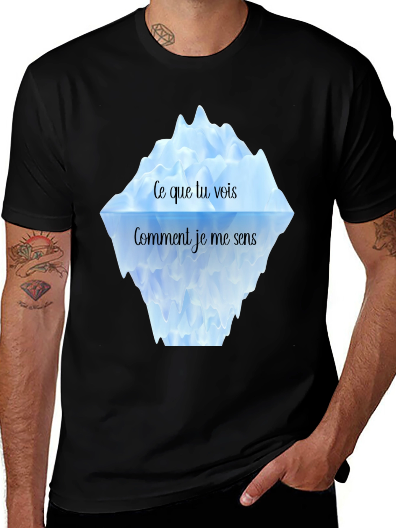 Variant 5 of Iceberg Graphic Tee - "Ce Que Tu Vois"