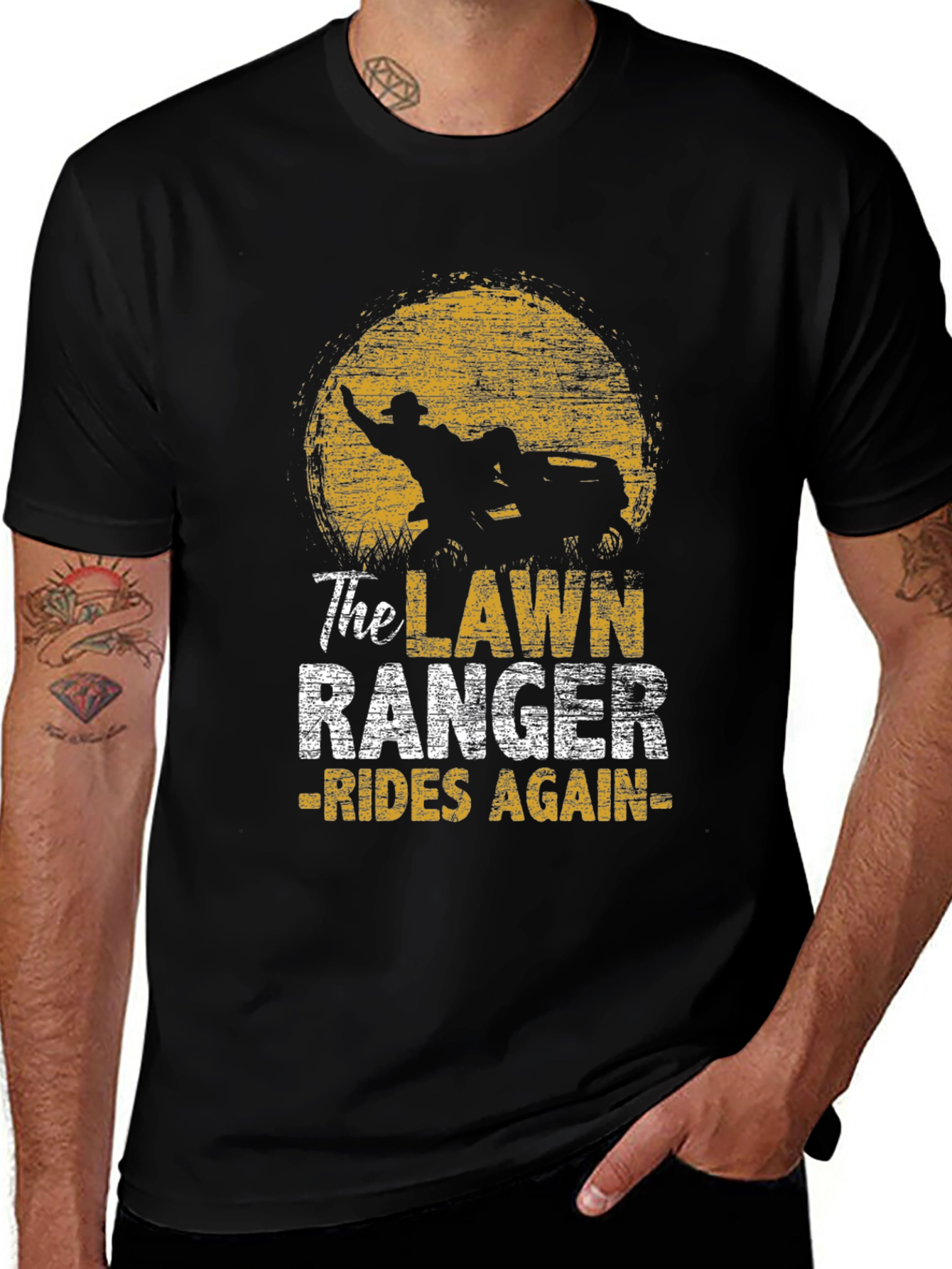 The Lawn Ranger T-Shirt - Rides Again Graphic Tee