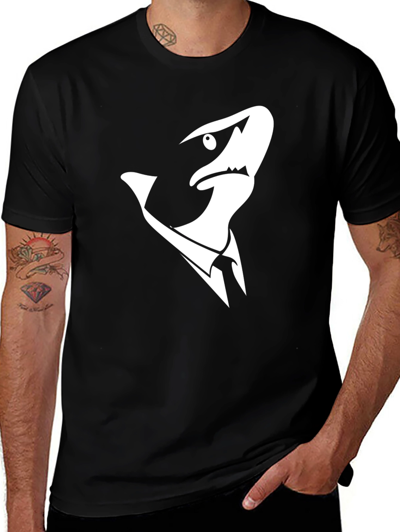 Shark Suit T-Shirt - Cool Graphic Tee