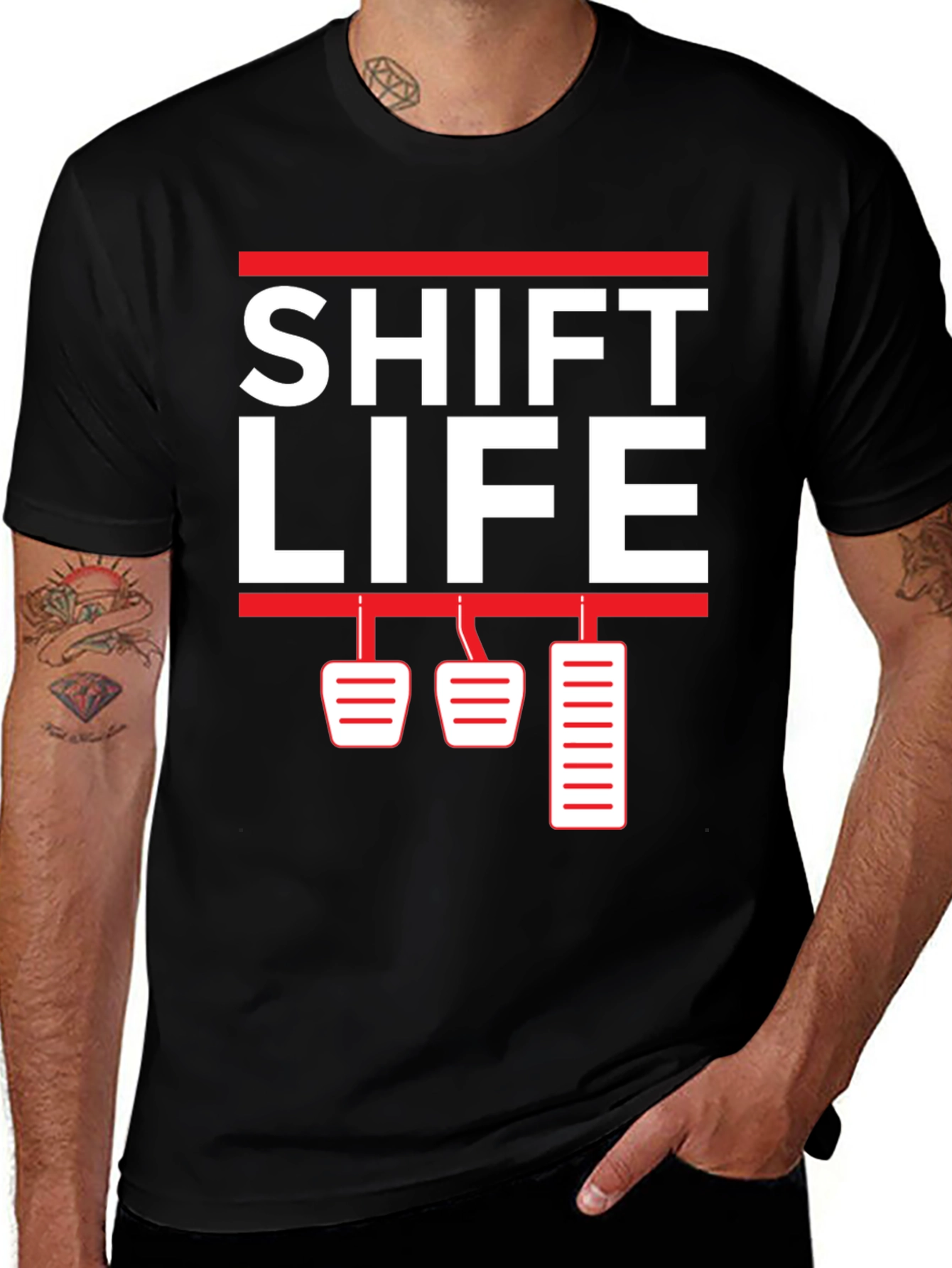 Shift Life Manual Car Enthusiast T-Shirt