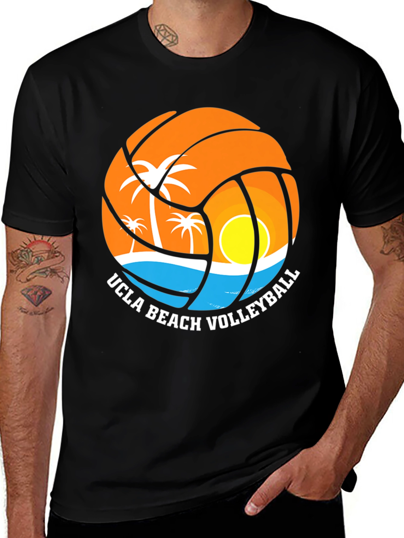 Variant 11 of UCLA Beach Volleyball Graphic T-Shirt