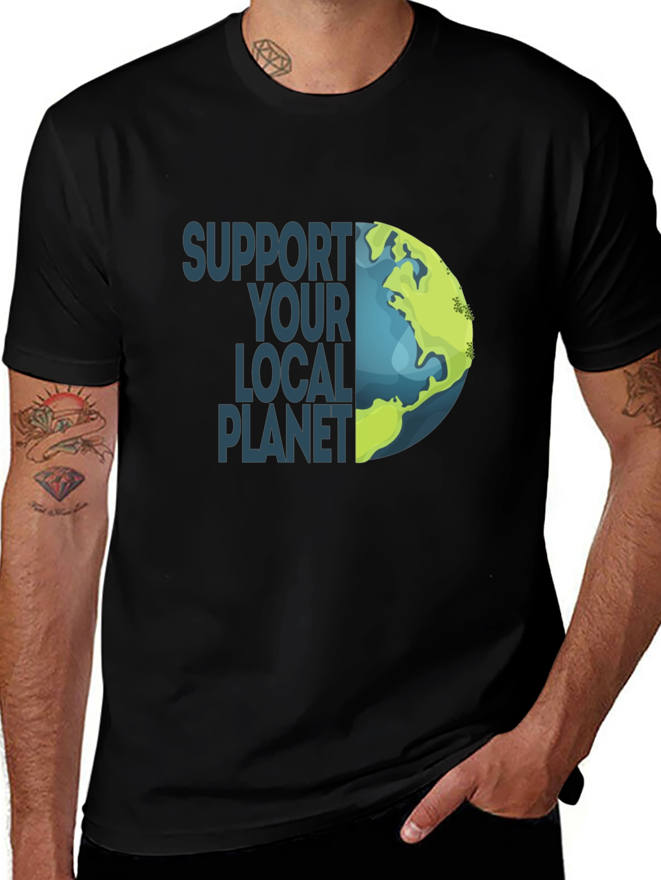 Variant 28 of Support Your Local Planet Graphic Tee