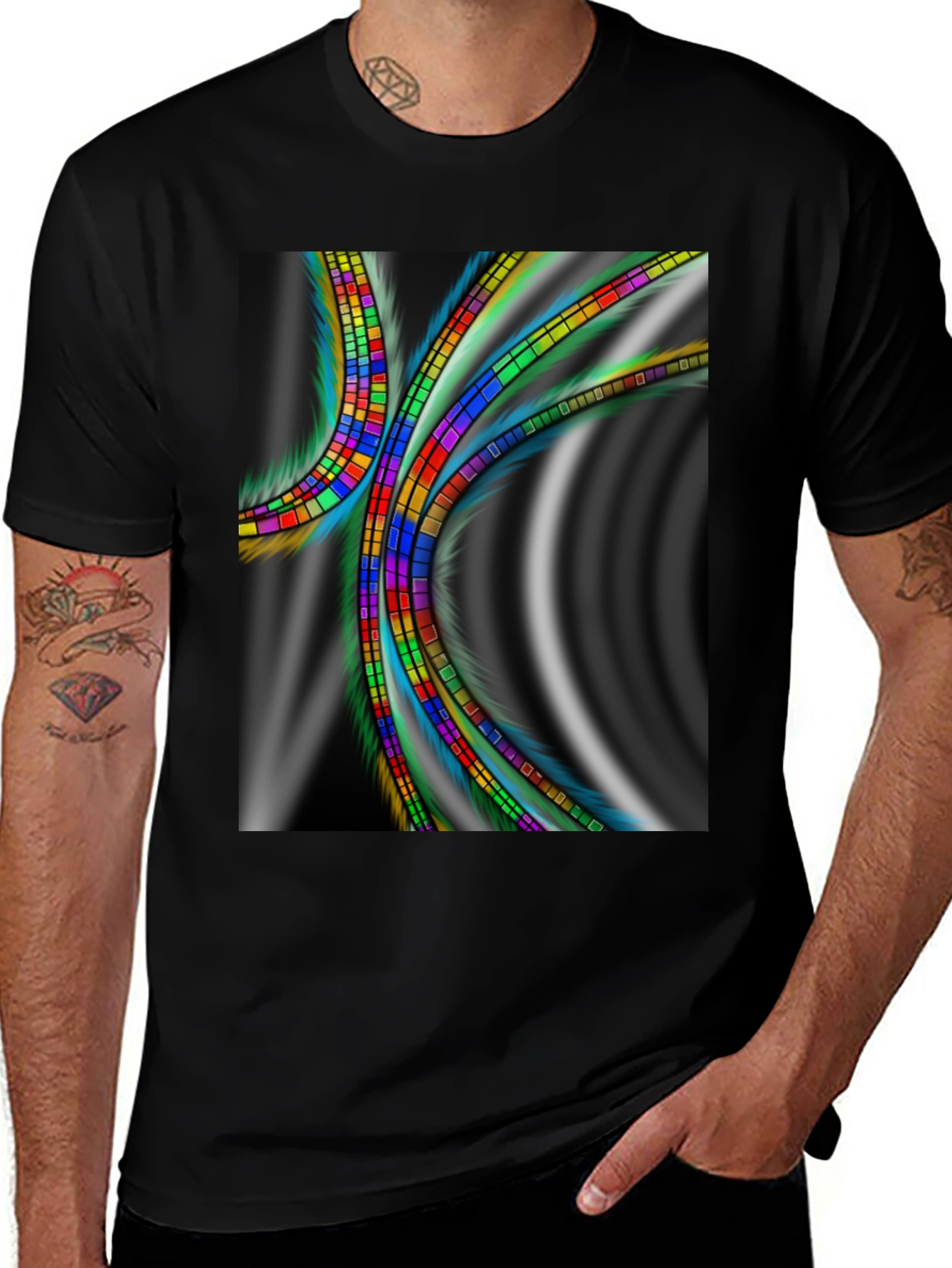 Variant 3 of Abstract Color Block T-Shirt