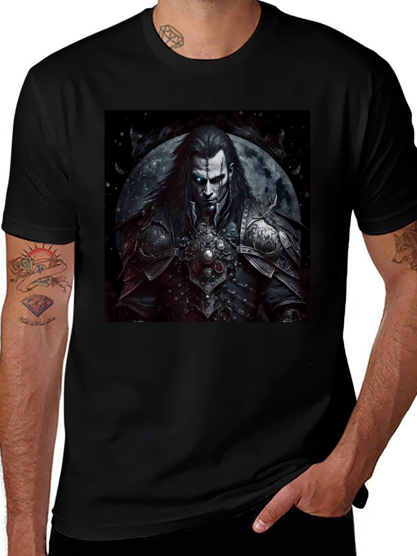 Variant 4 of Dark Fantasy Warrior Graphic T-Shirt