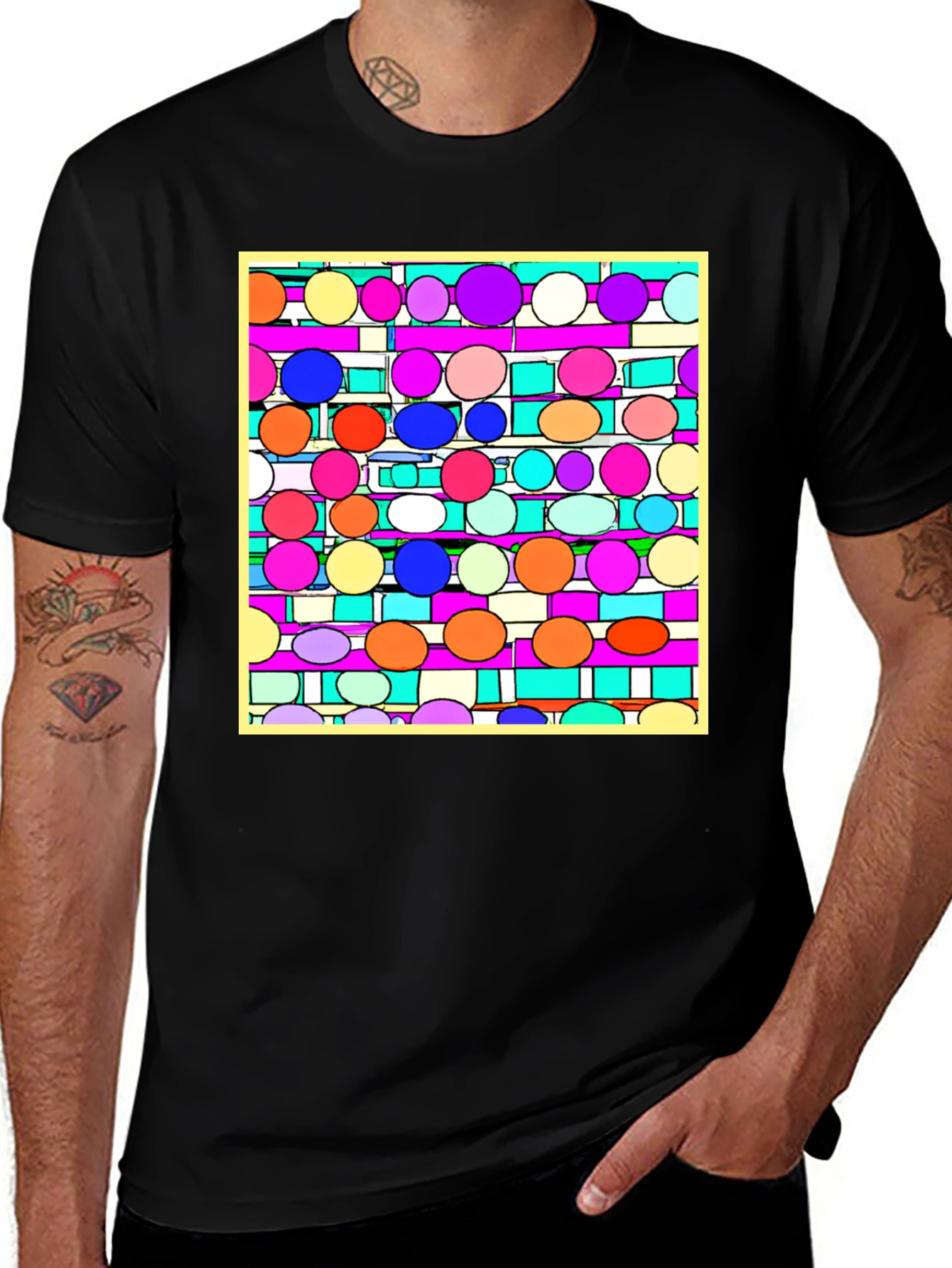 Abstract Circle Pattern Tee