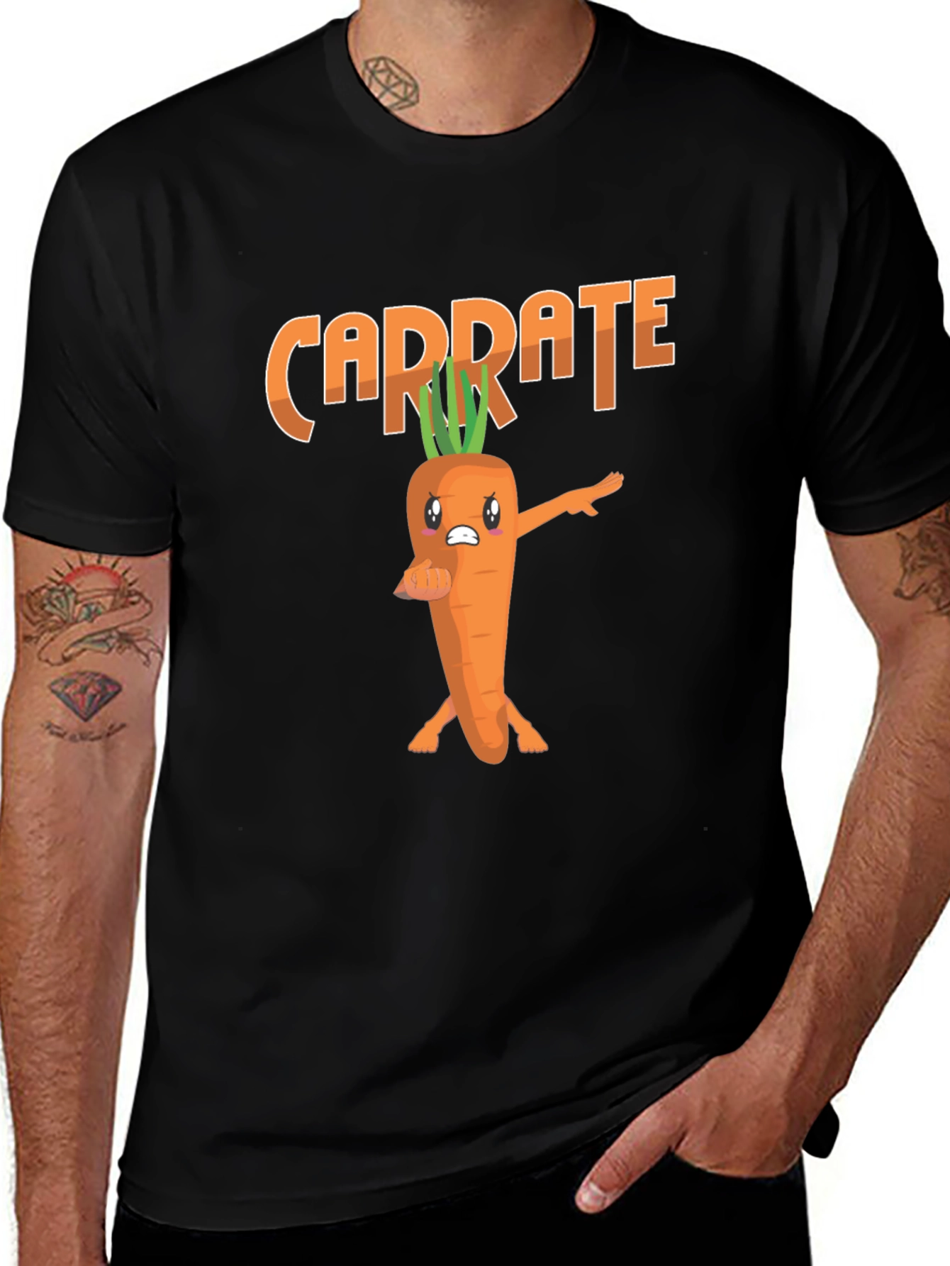 Variant 19 of Funny Carrote Karate T-Shirt