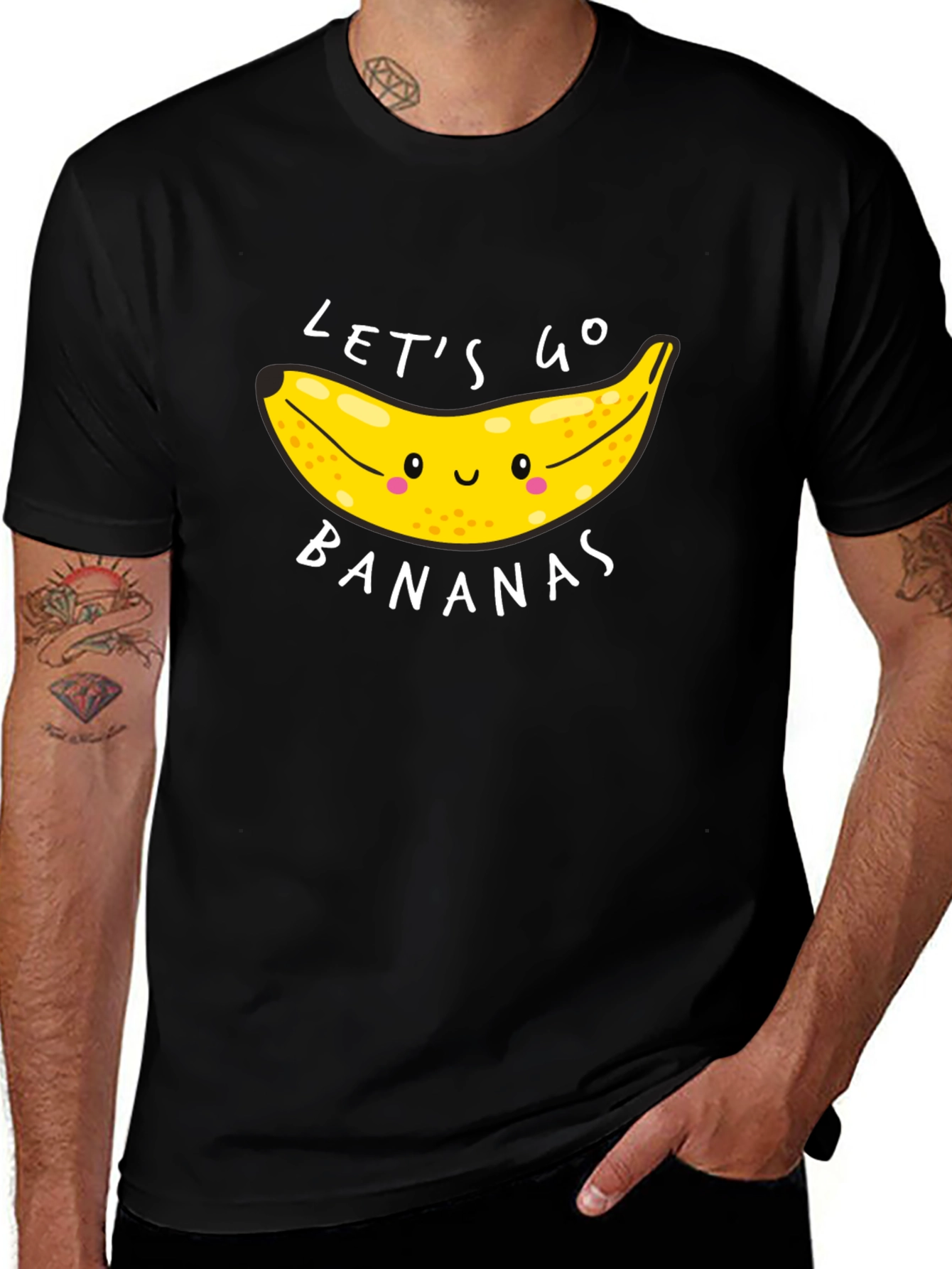 Let's Go Bananas Graphic Tee - Black