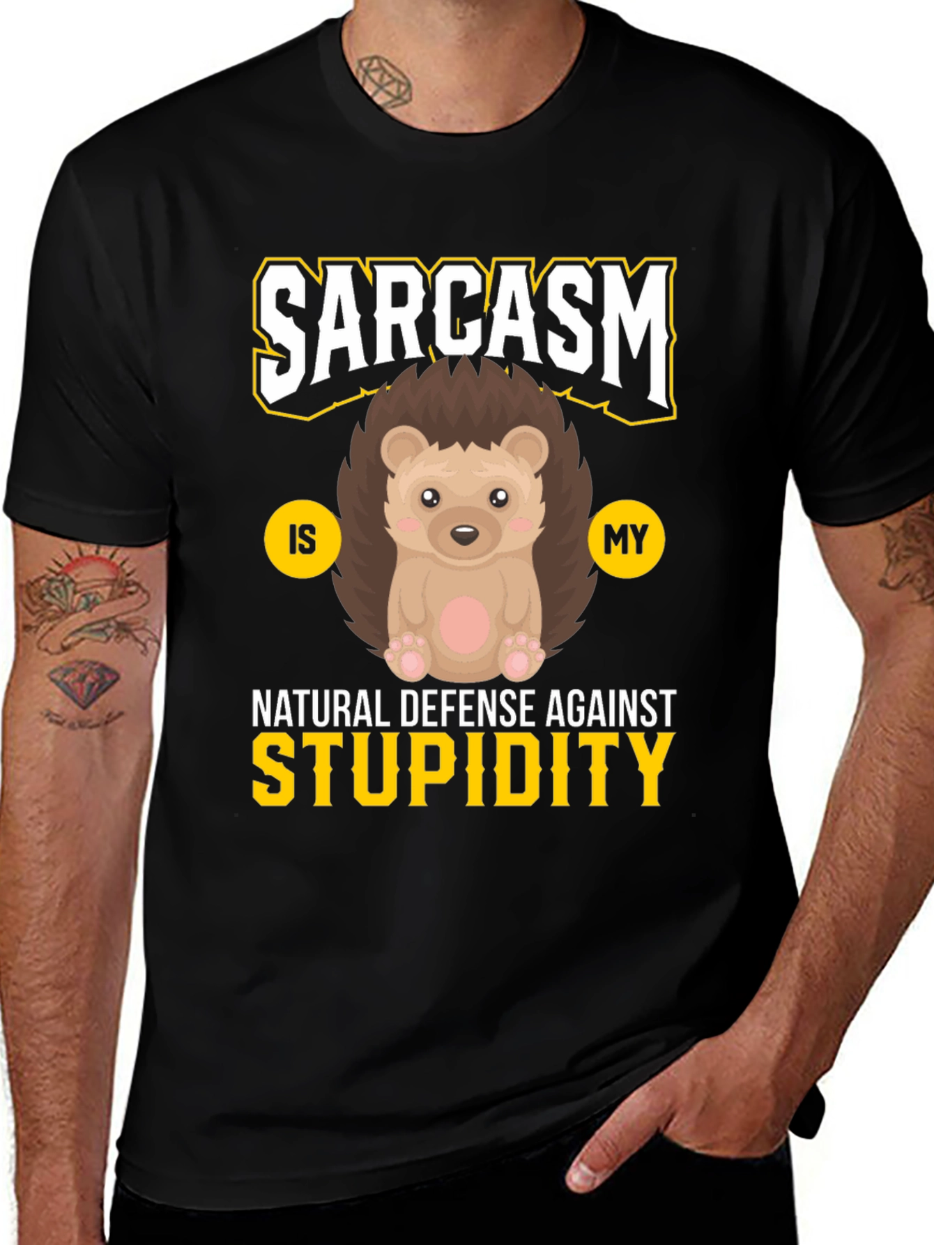 Variant 27 of Sarcasm Hedgehog T-Shirt
