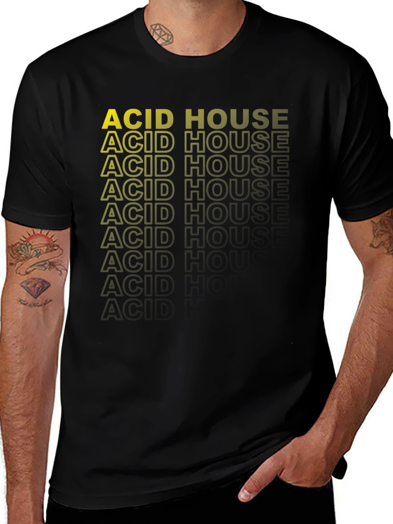 Variant 13 of Acid House Music T-Shirt - Graphic Text Design