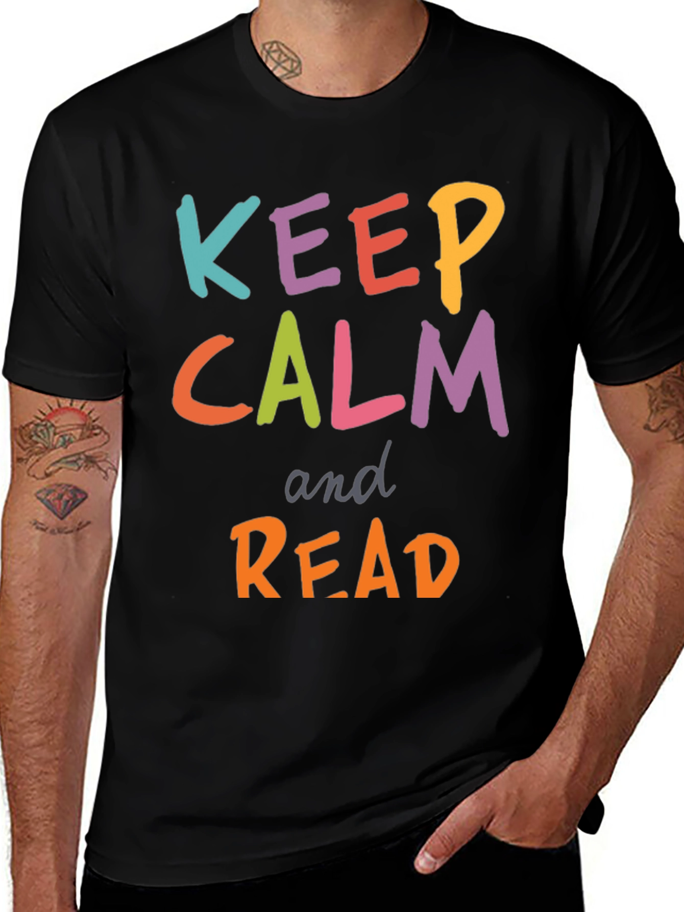 Variant 12 of Keep Calm and Read Novelty T-Shirt
