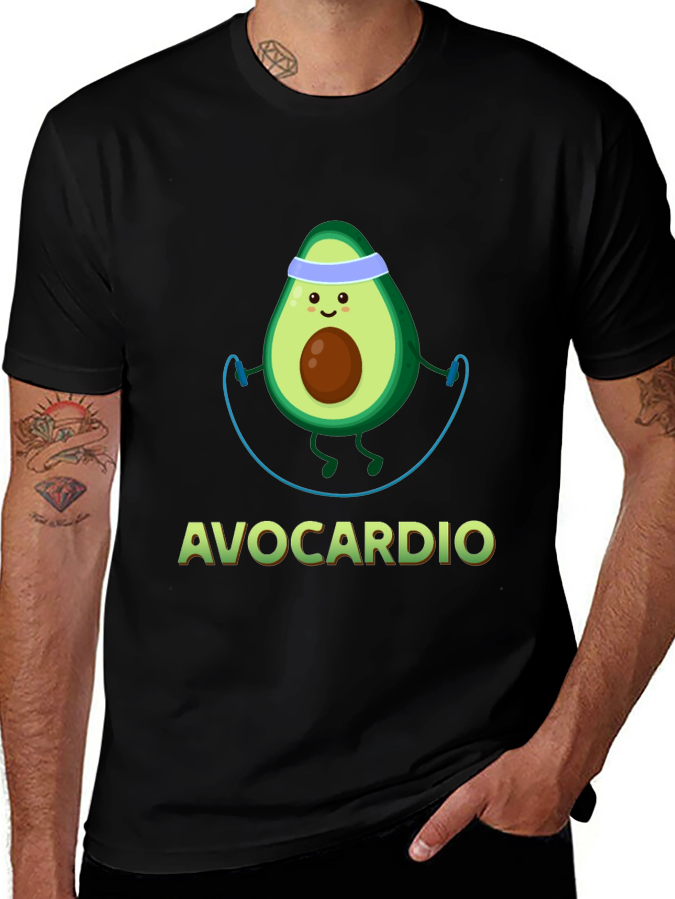 Avocardio T-Shirt: Cute Avocado Workout Tee