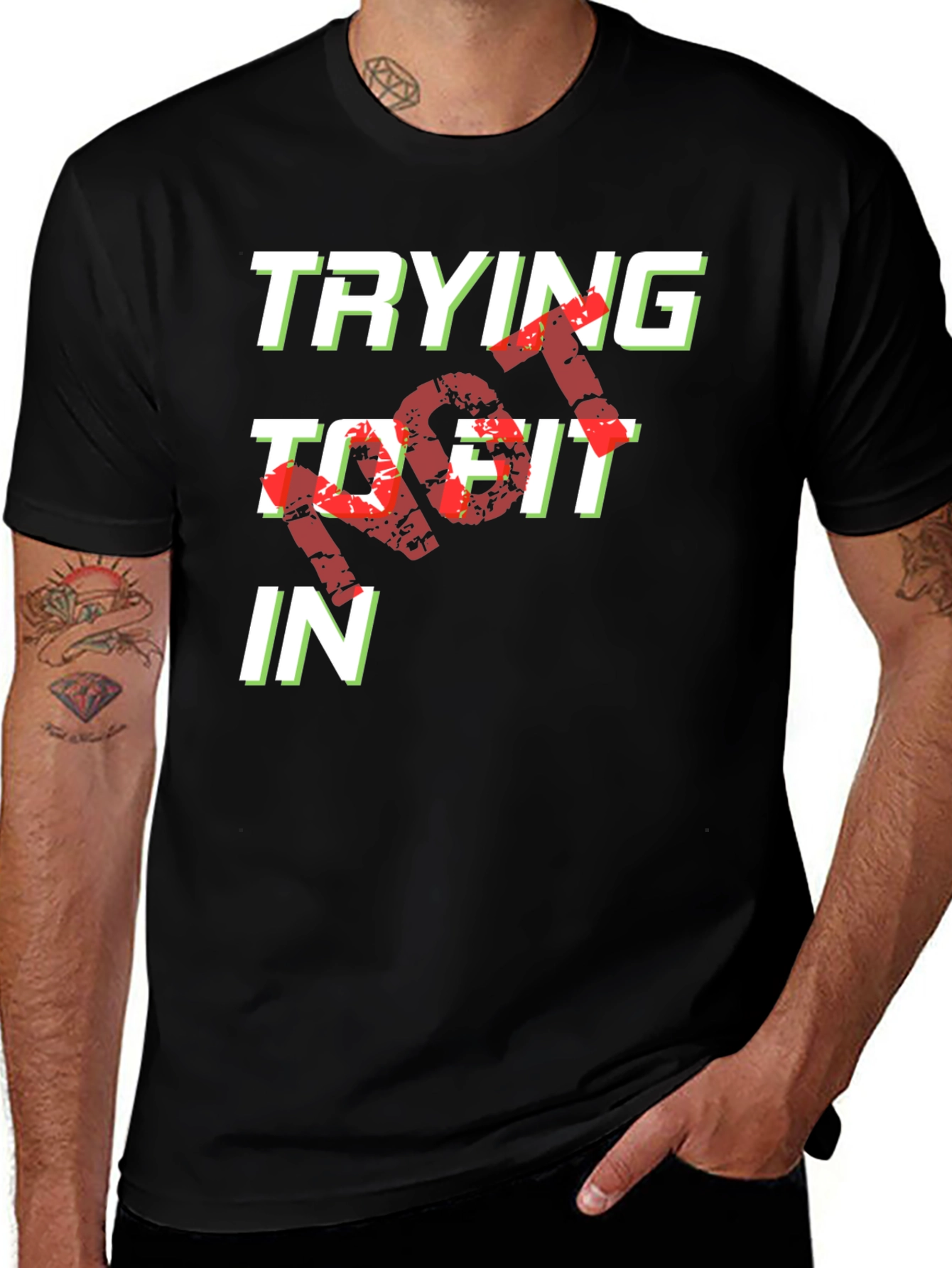 Variant 21 of Trying Not To Fit In Graphic Tee