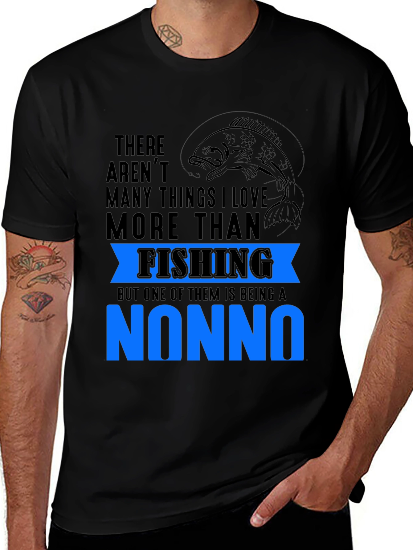 Fishing Nonno T-Shirt - Gift for Grandpa
