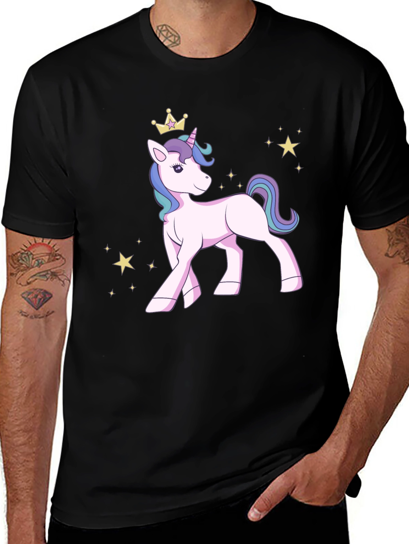Variant 13 of Unicorn Princess T-Shirt - Cute Cartoon Graphic Tee