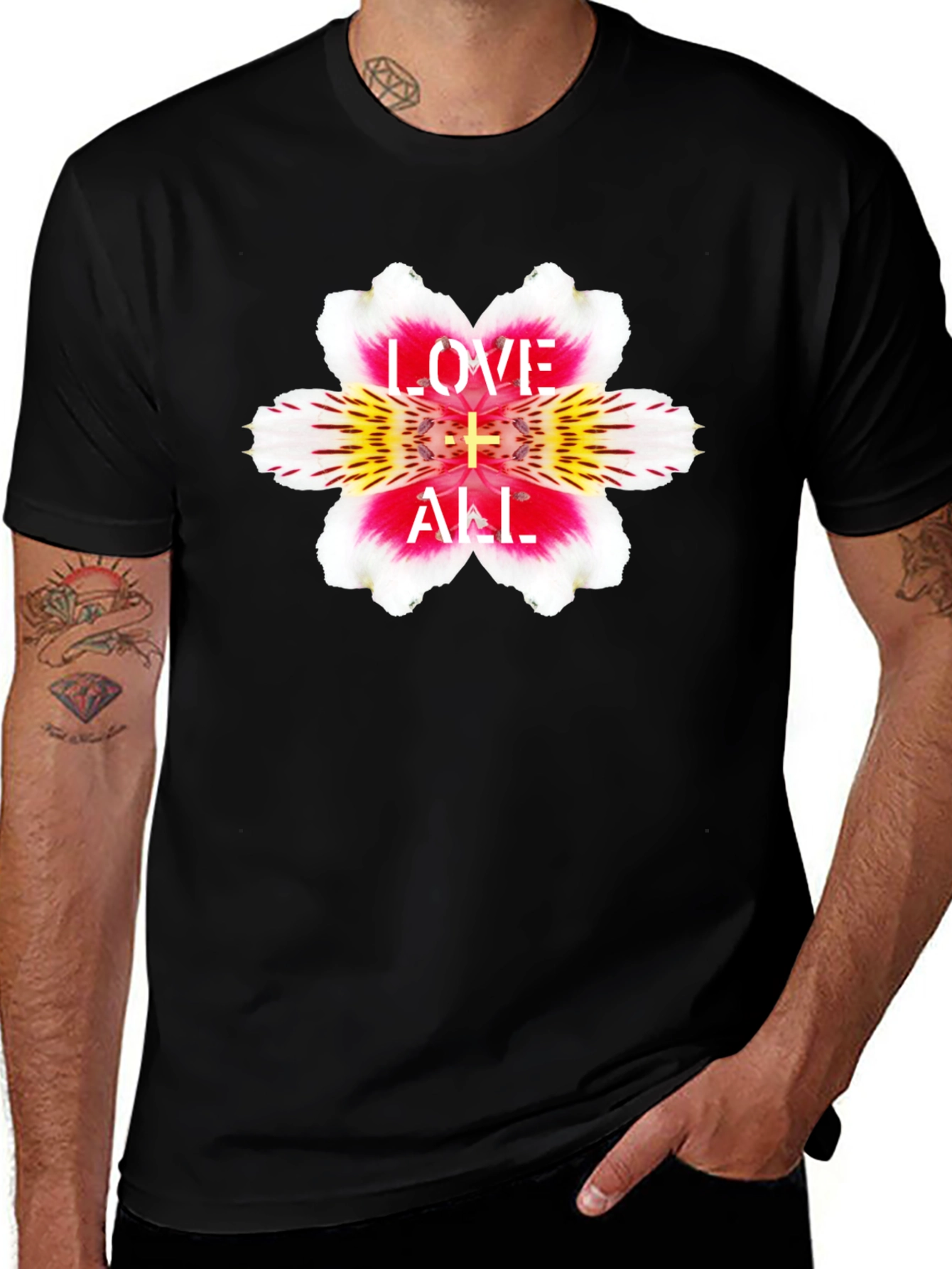 Variant 30 of Love is All Flower Graphic T-Shirt