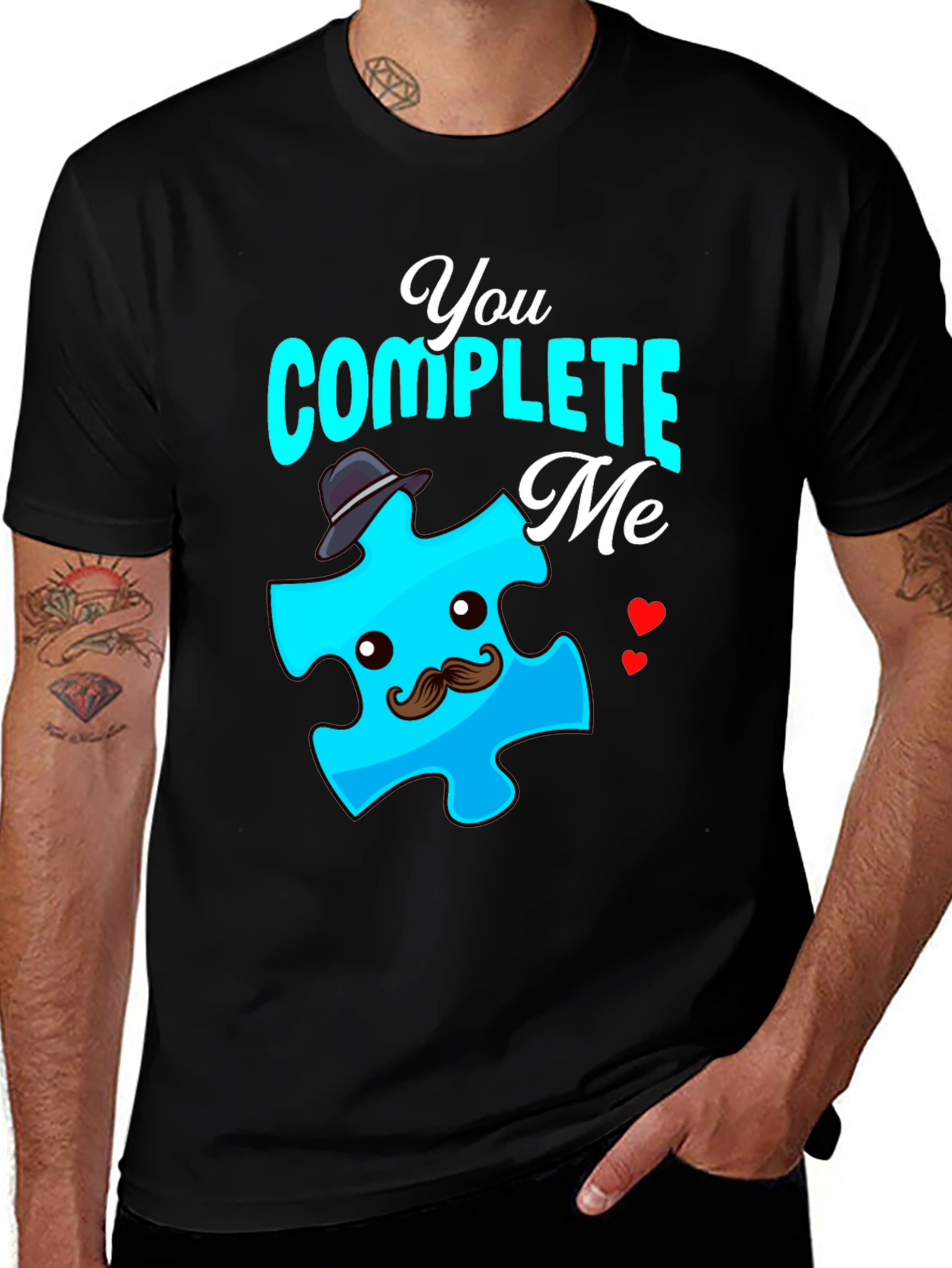 Variant 15 of You Complete Me Puzzle Piece T-Shirt