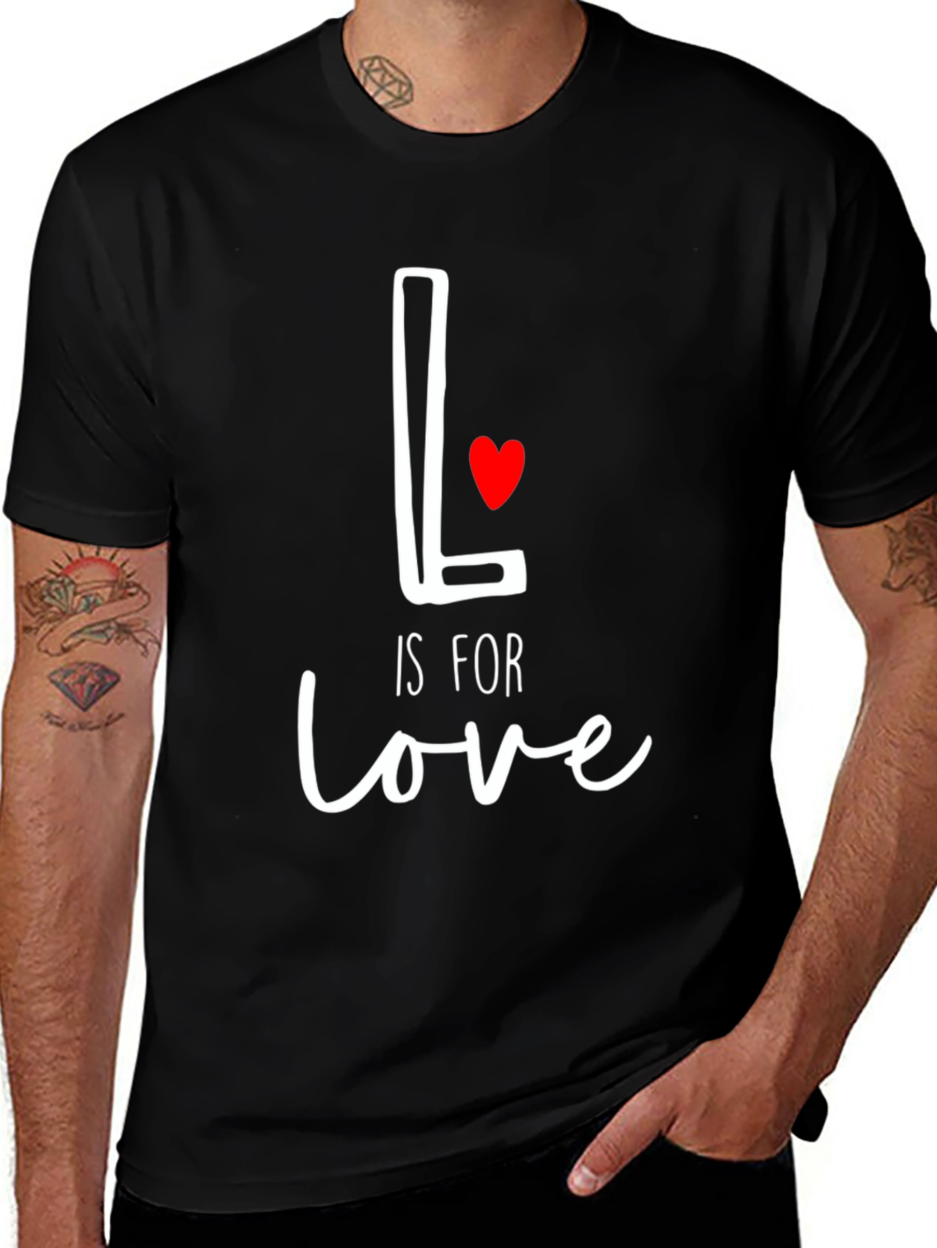 Variant 17 of L is for Love Valentine's Graphic Tee