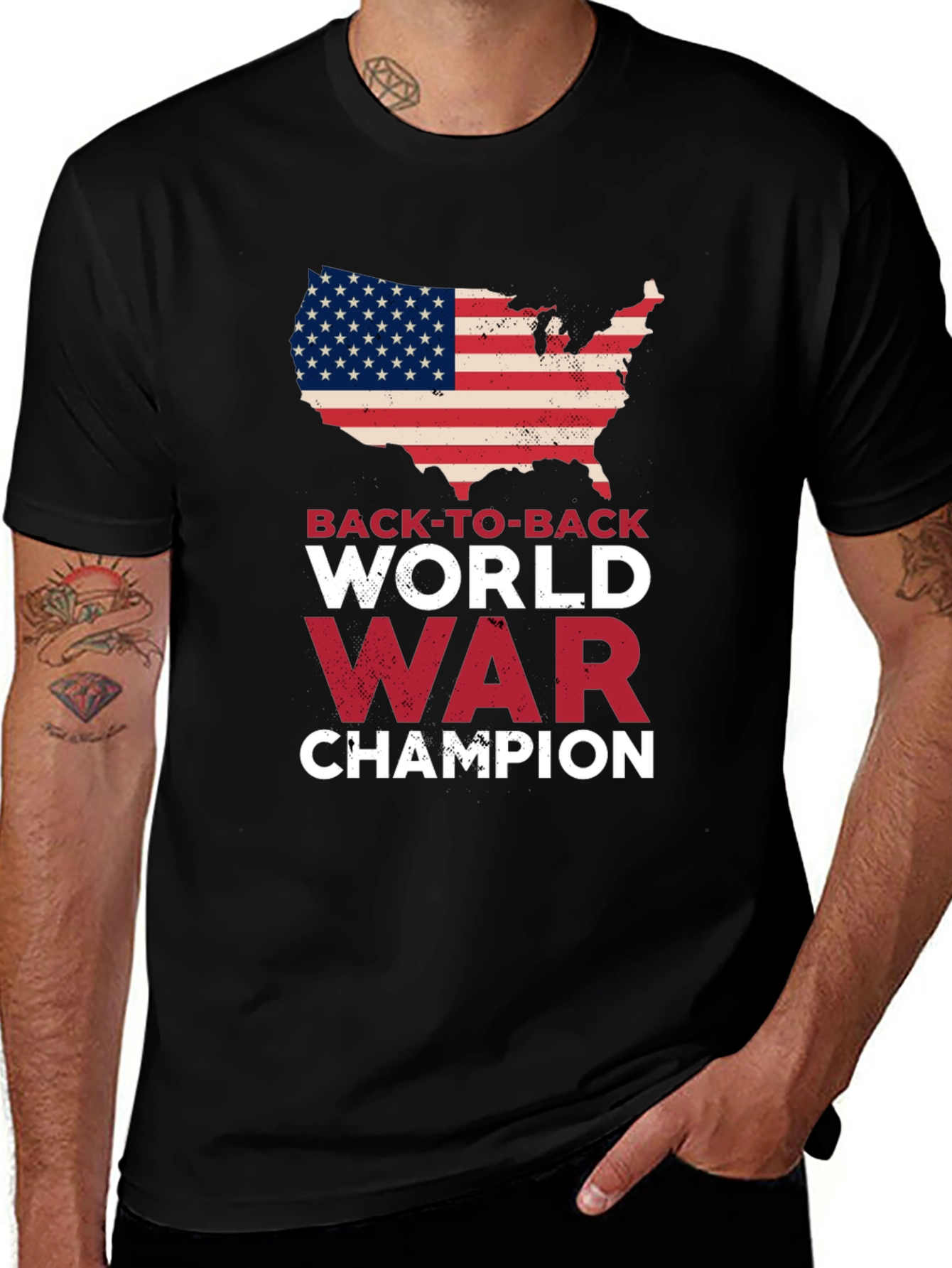 Variant 10 of Back-to-Back World War Champion Graphic Tee