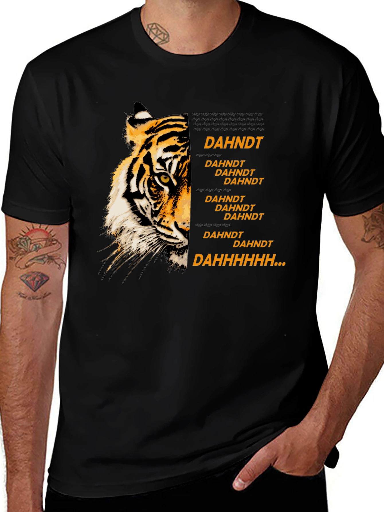Variant 13 of Dahndt Tiger Graphic T-Shirt