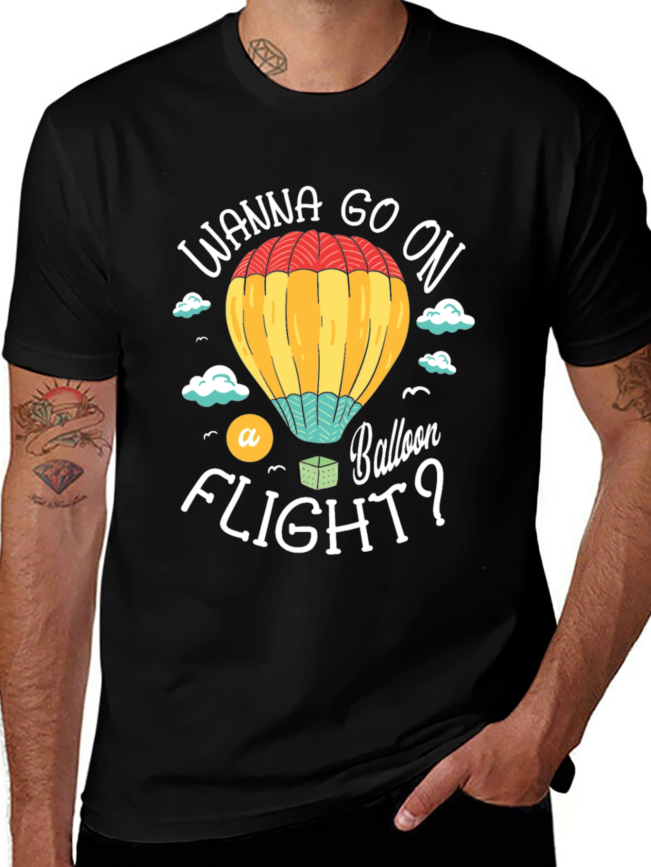 Variant 27 of Wanna Go On a Balloon Flight? Graphic Tee
