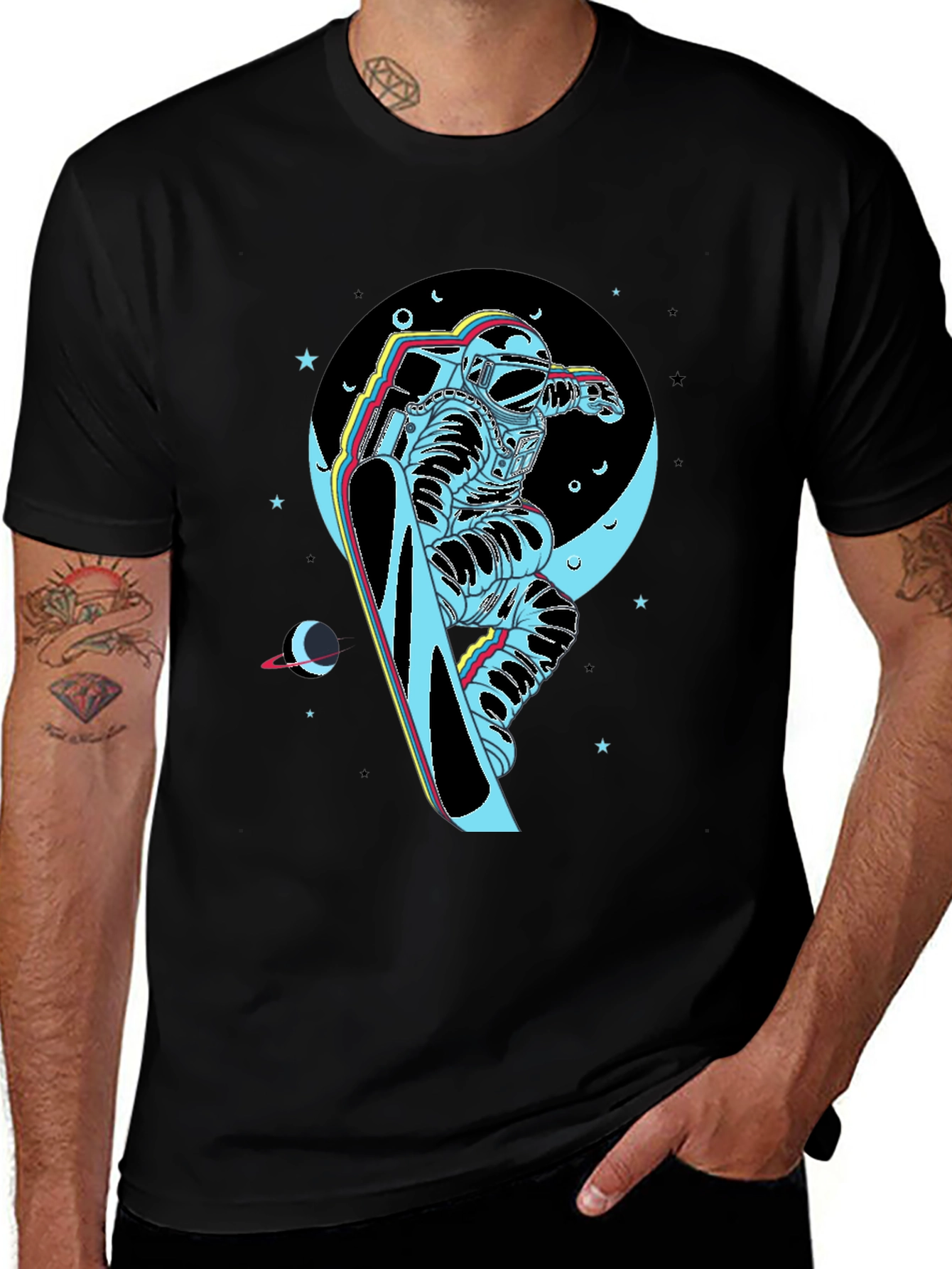 Variant 13 of Astronaut Snowboarder T-Shirt