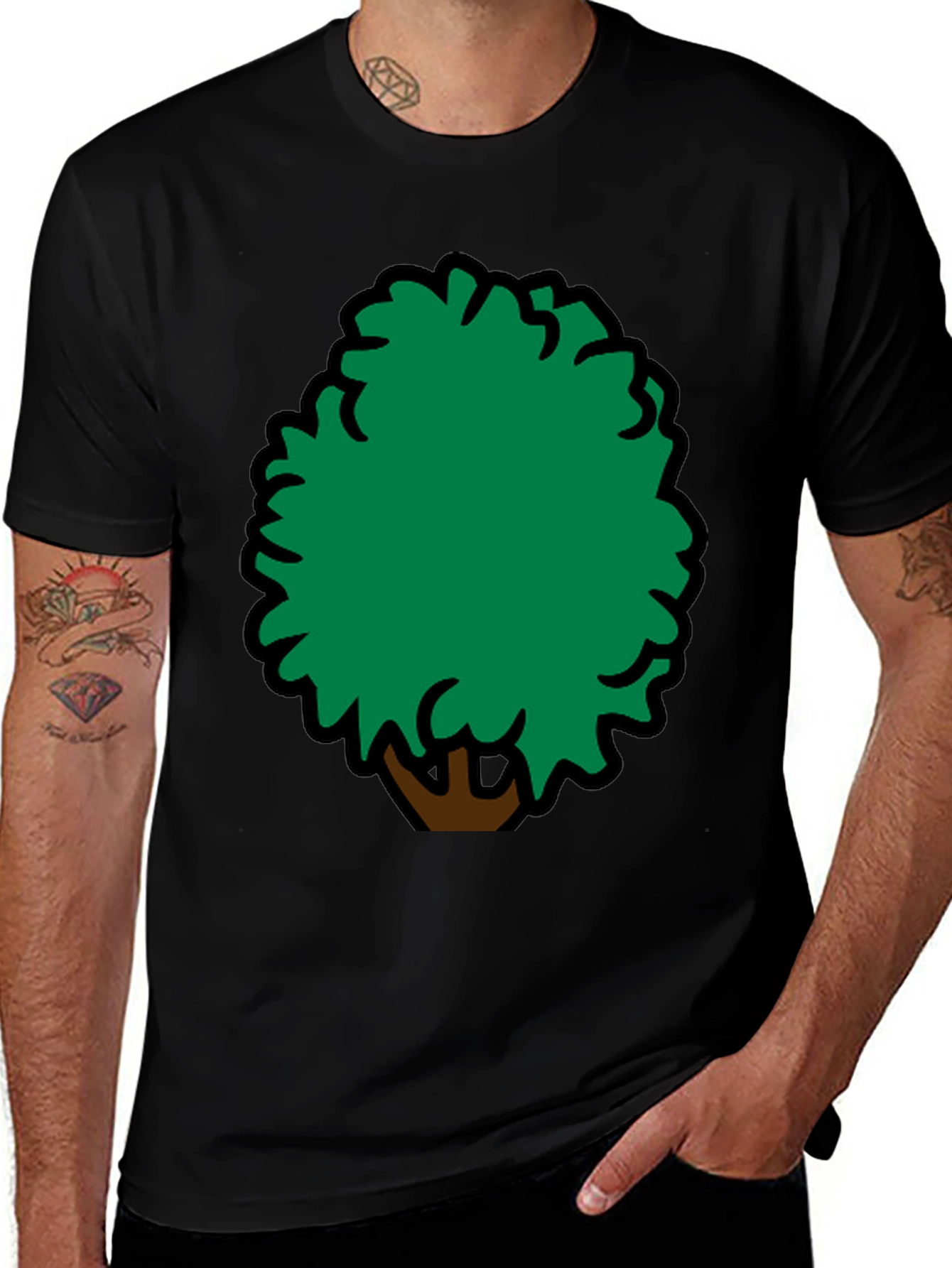Variant 10 of Fun Tree Graphic T-Shirt - Soft Cotton Blend