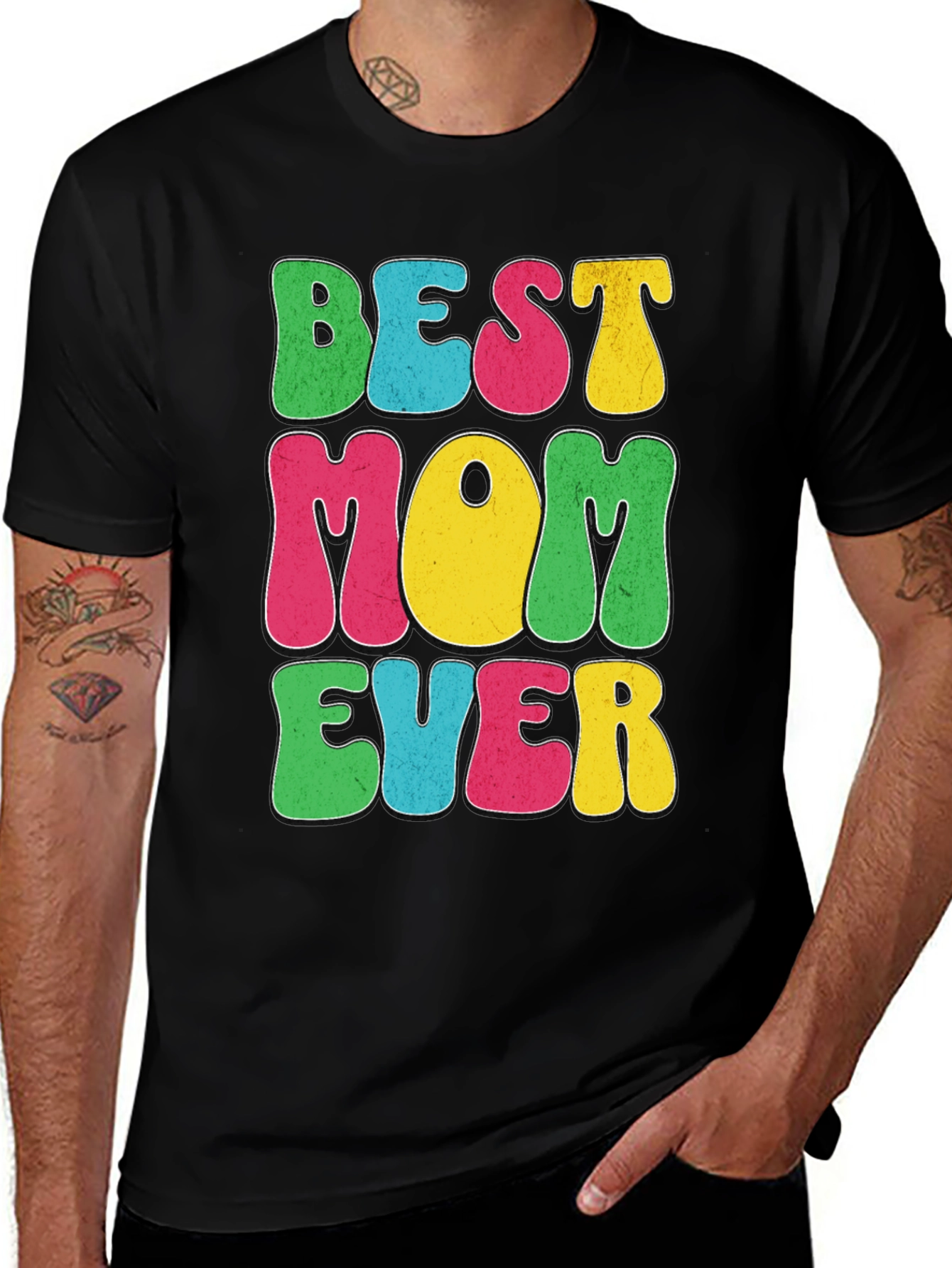 Variant 28 of Best Mom Ever Retro Style T-Shirt