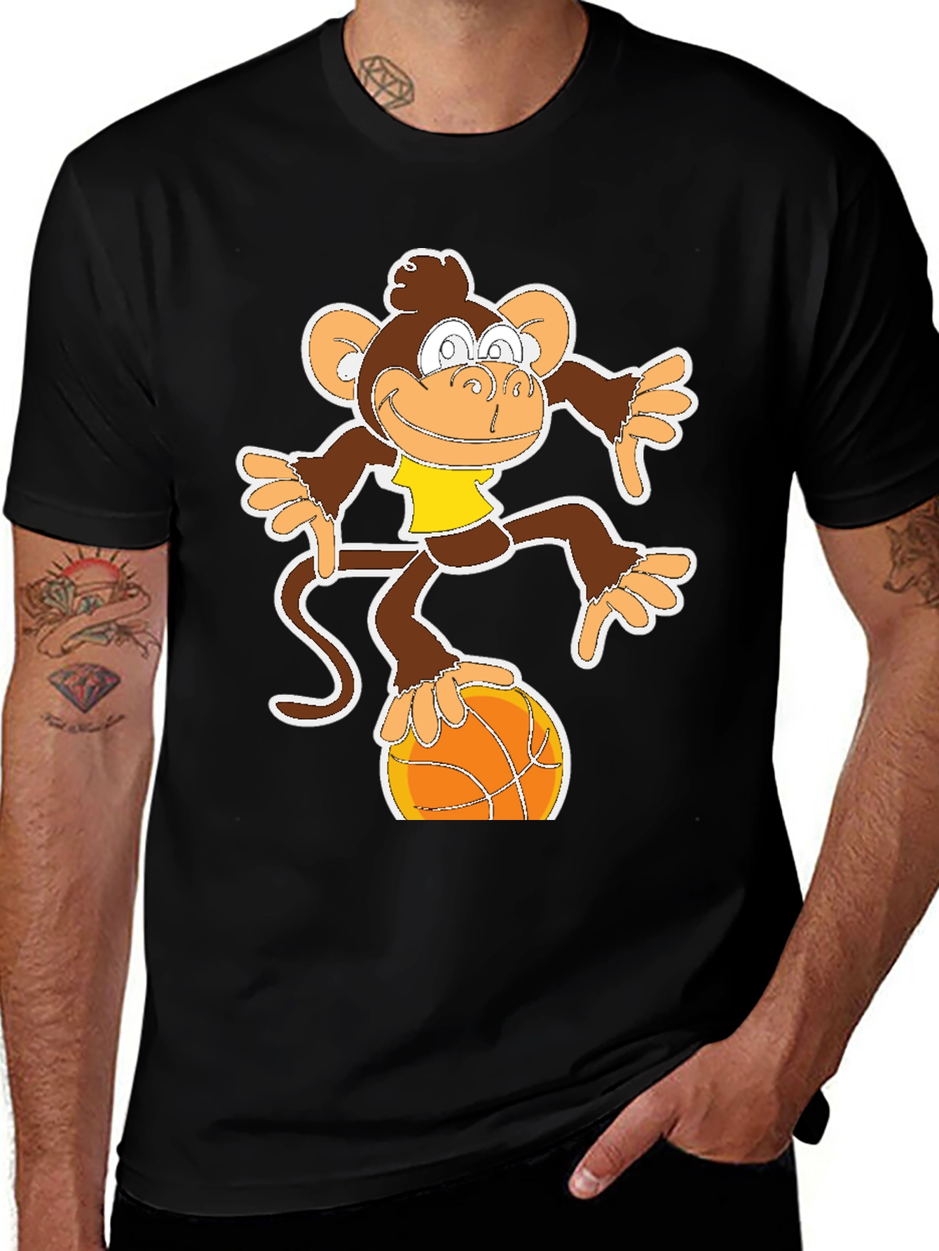 Variant 17 of Monkey Basketball T-Shirt