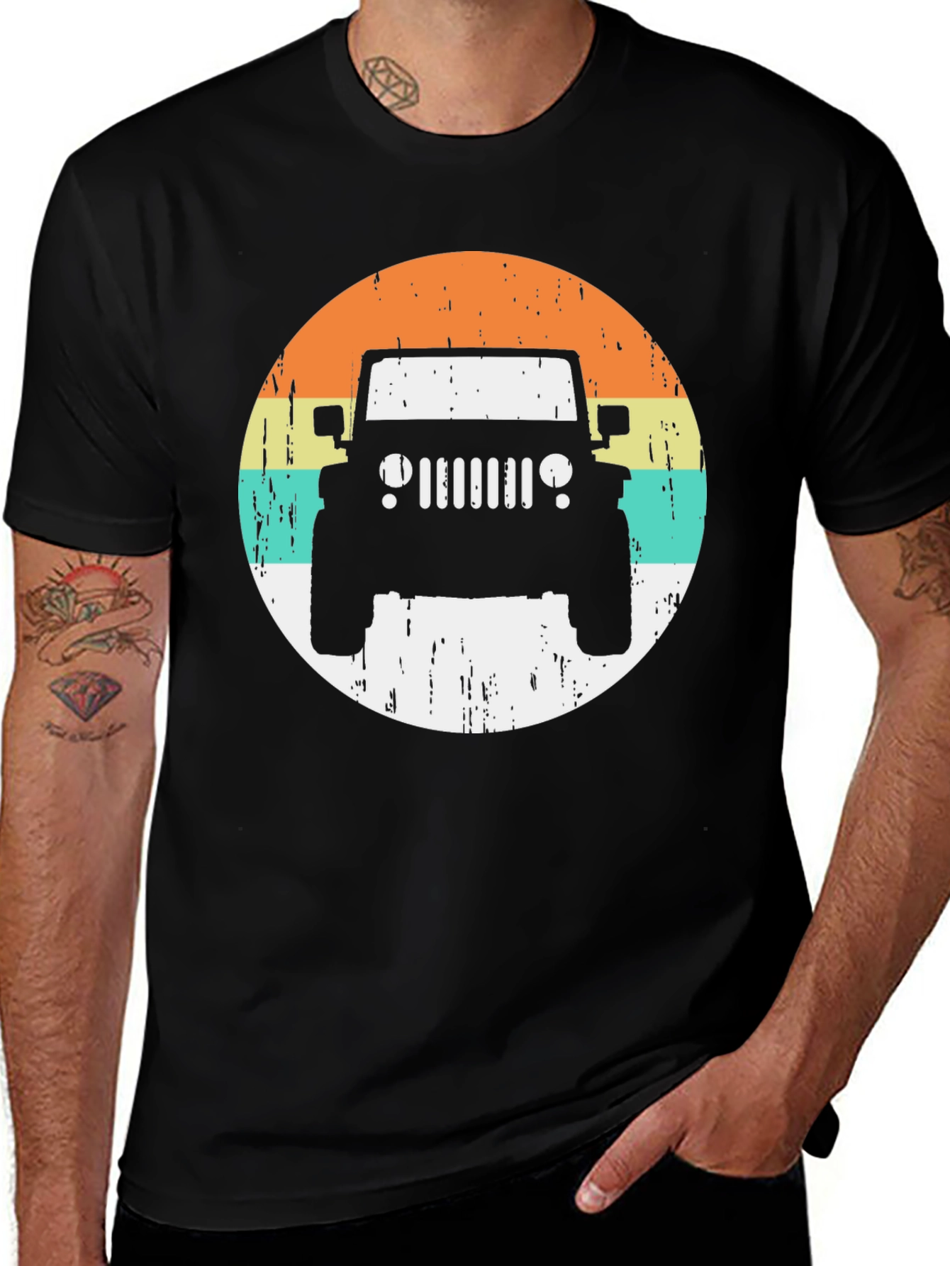 Retro Jeep Graphic T-Shirt - Off-Road Adventure Tee