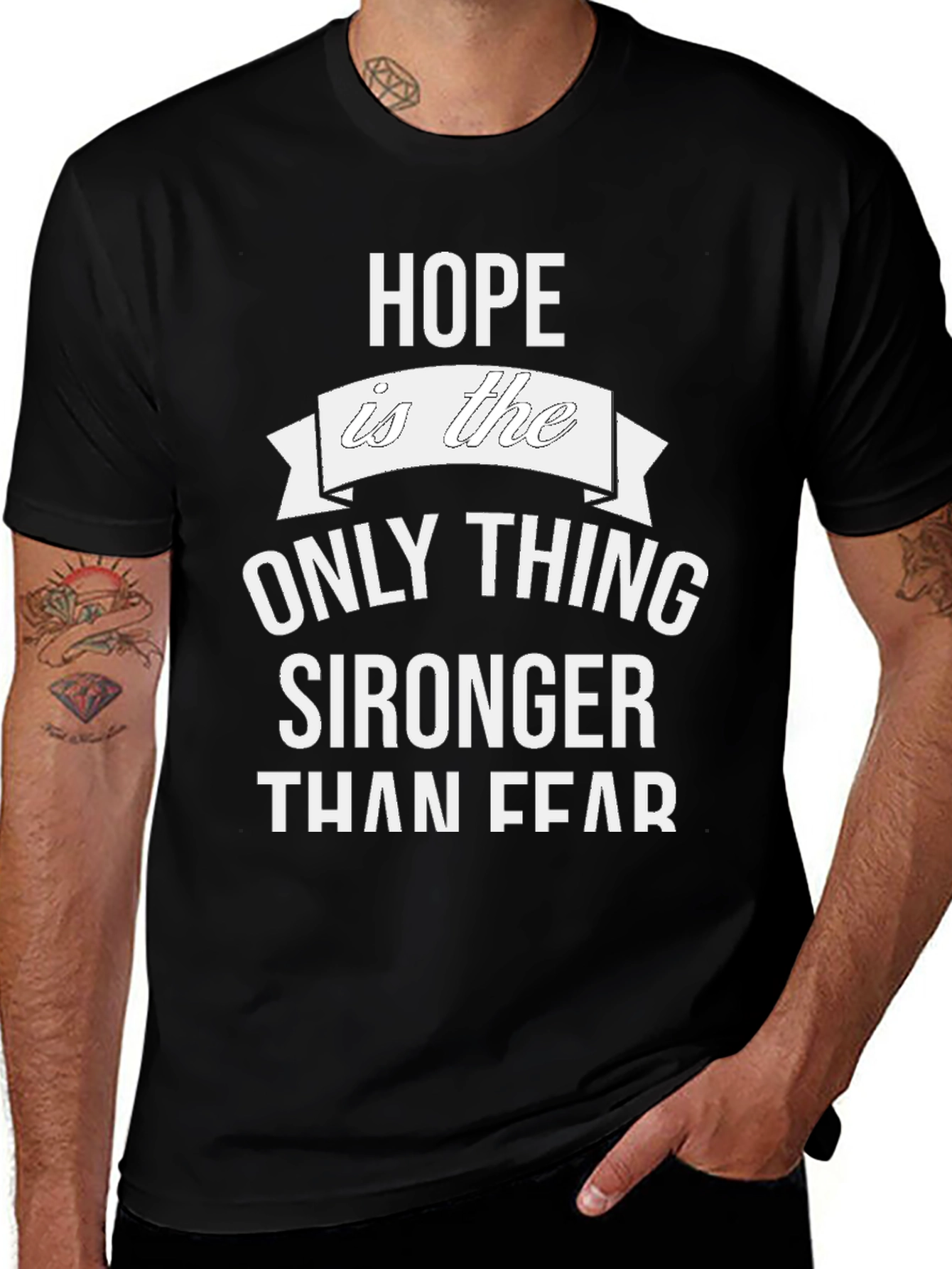 Variant 11 of Hope Stronger Than Fear Graphic Tee