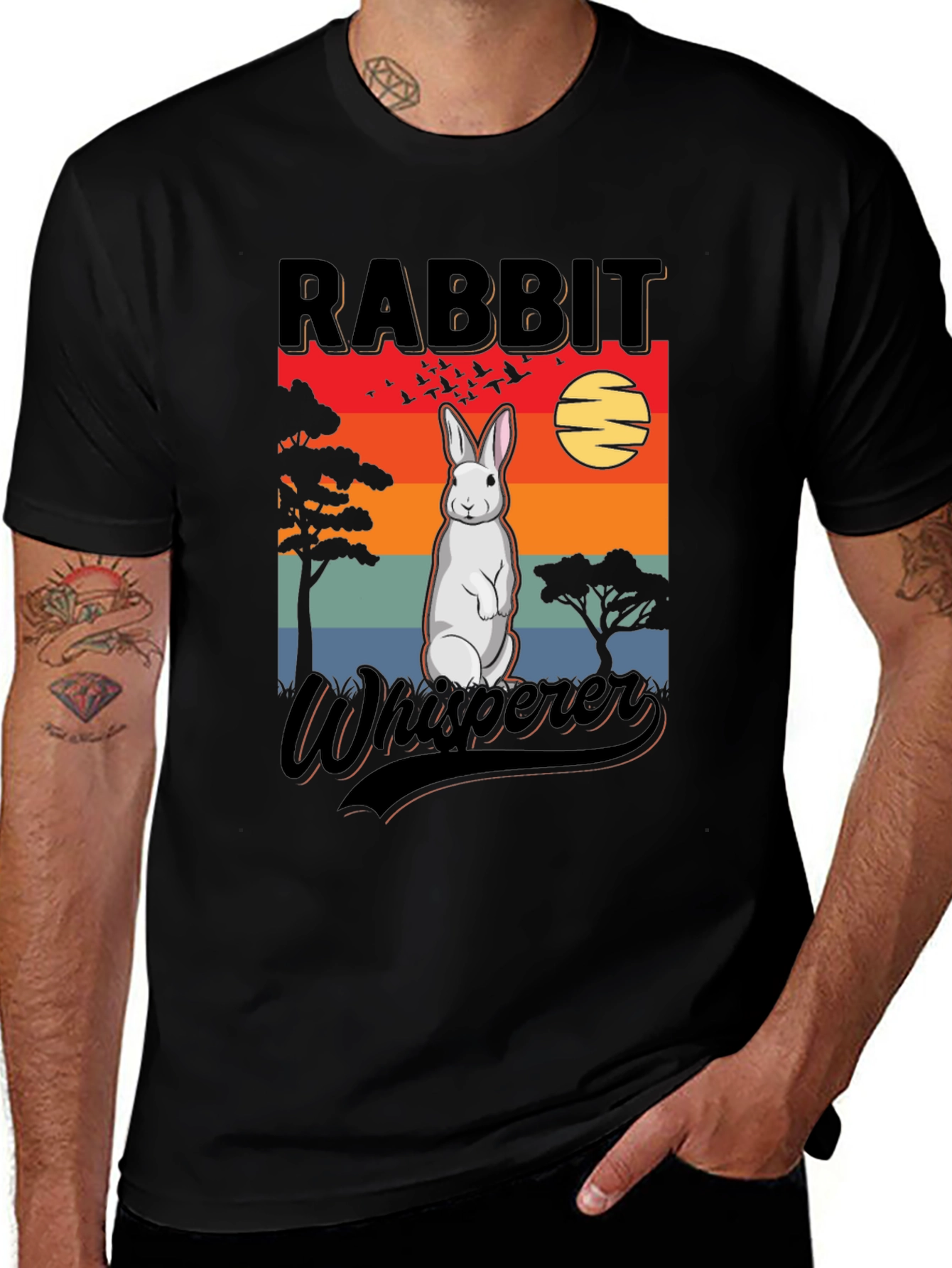 Variant 10 of Rabbit Whisperer Graphic Tee