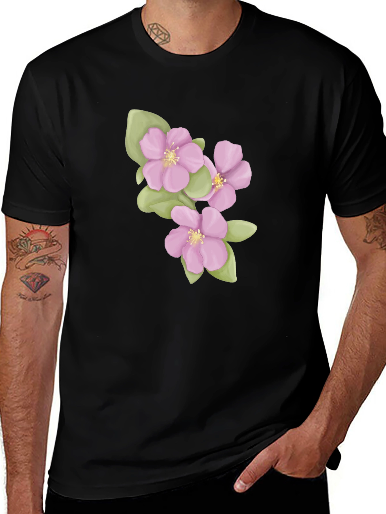 Variant 3 of Floral Blossom Graphic T-Shirt - Casual Comfort