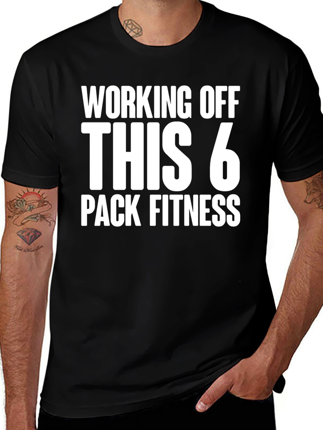 Variant 27 of Working Off This 6 Pack Fitness T-Shirt