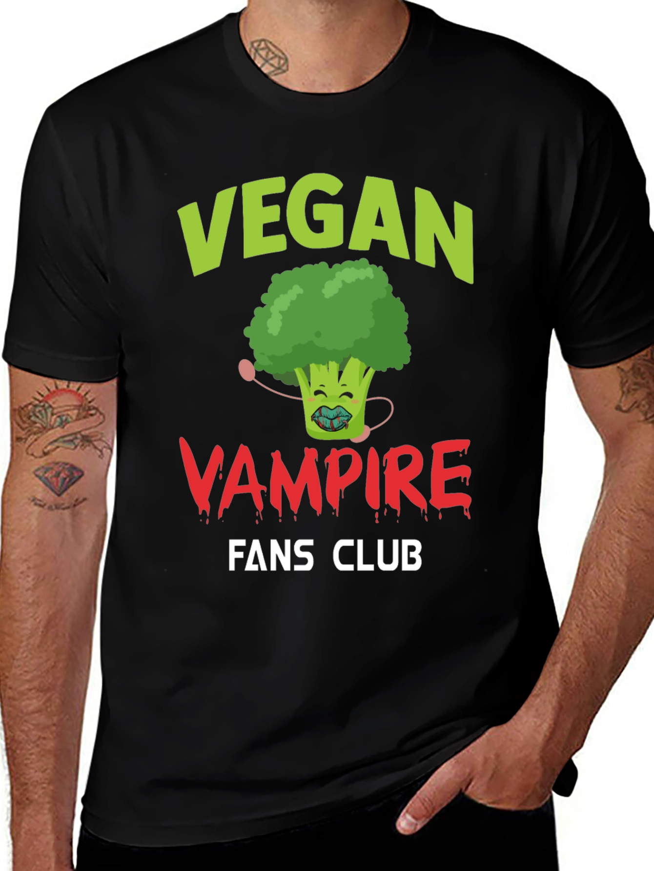 Variant 6 of Vegan Vampire Fans Club Graphic Tee