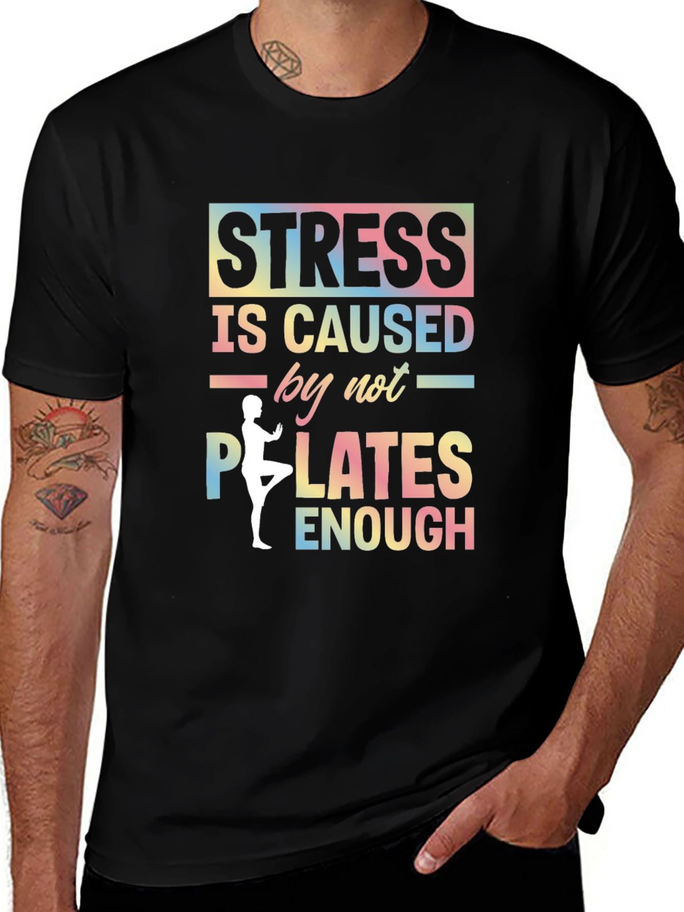 Variant 21 of Stress Caused by Not Enough Pilates Graphic T-Shirt