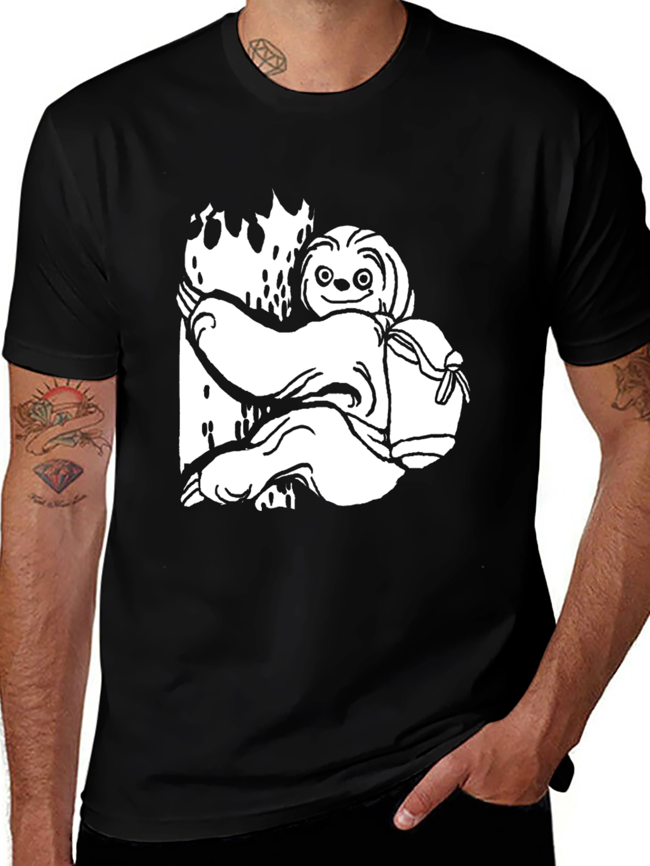 Variant 24 of Sloth Backpacking Graphic T-Shirt