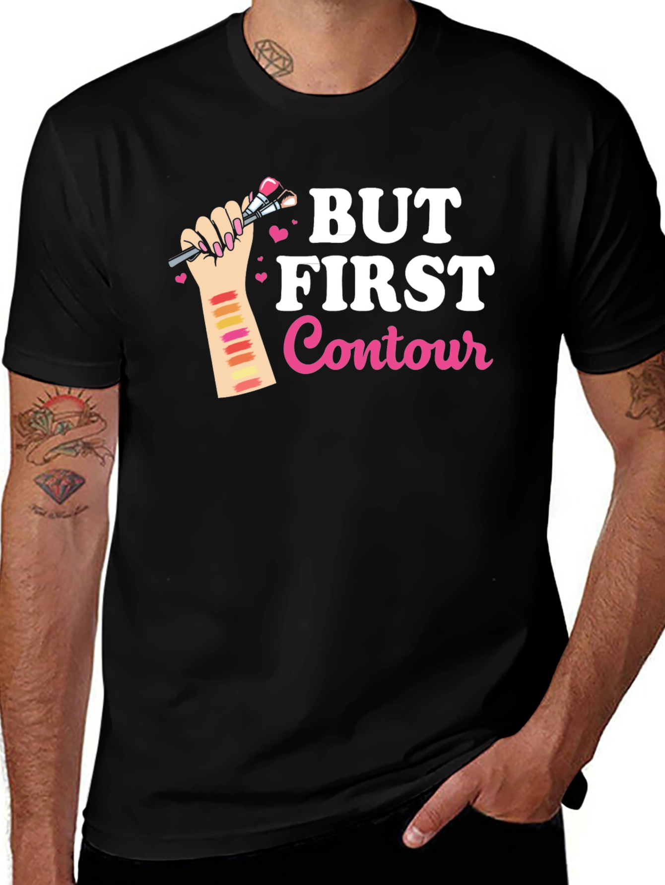 Variant 20 of But First Contour Graphic T-Shirt