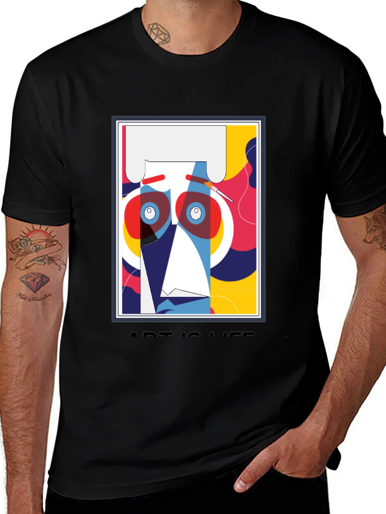 Variant 9 of Abstract Art is Life Graphic T-Shirt