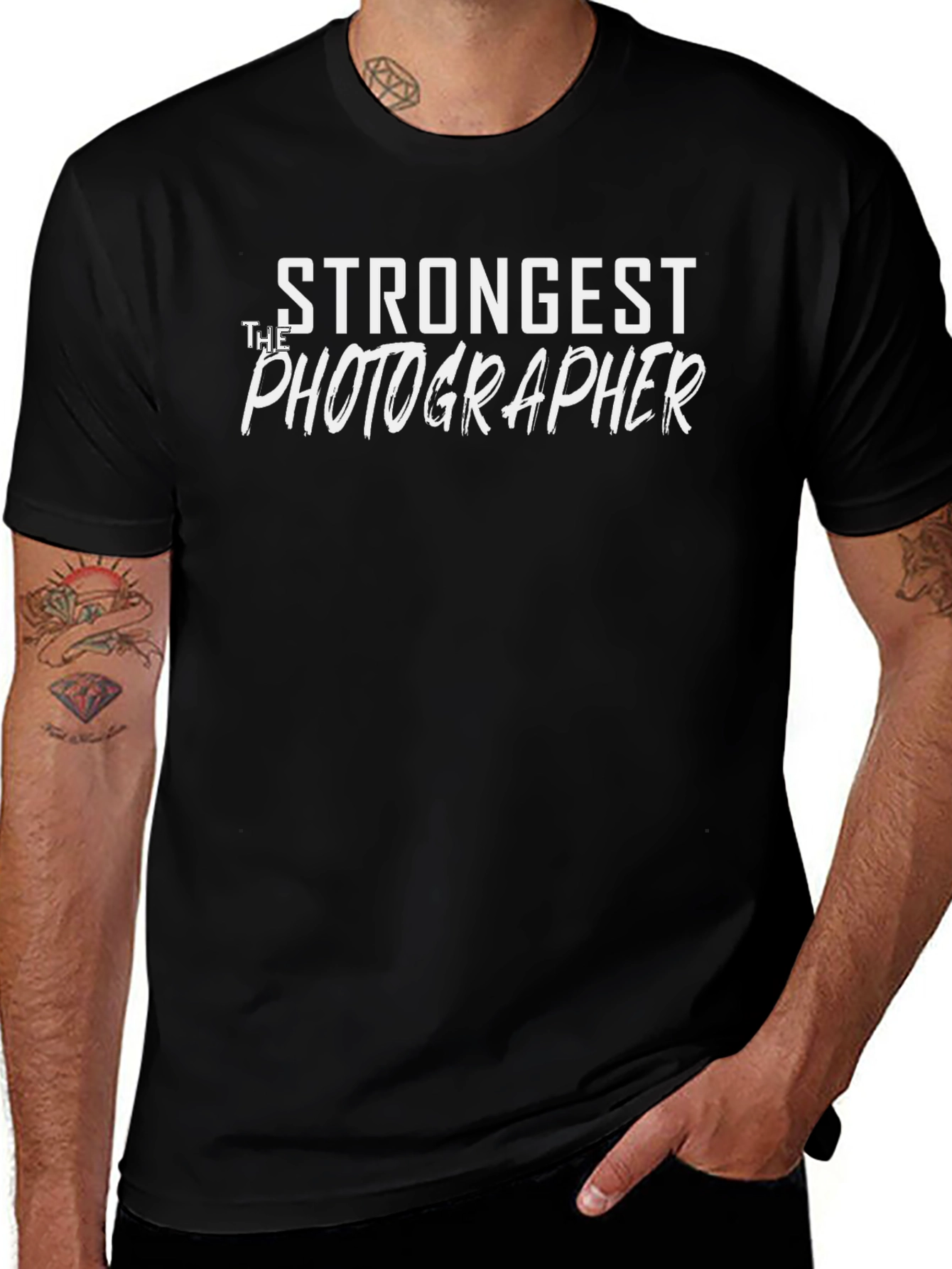 Variant 20 of Strongest Photographer Graphic Tee - Black