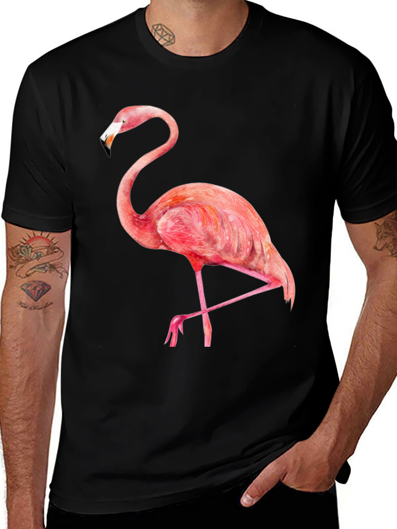Black Flamingo Graphic Tee